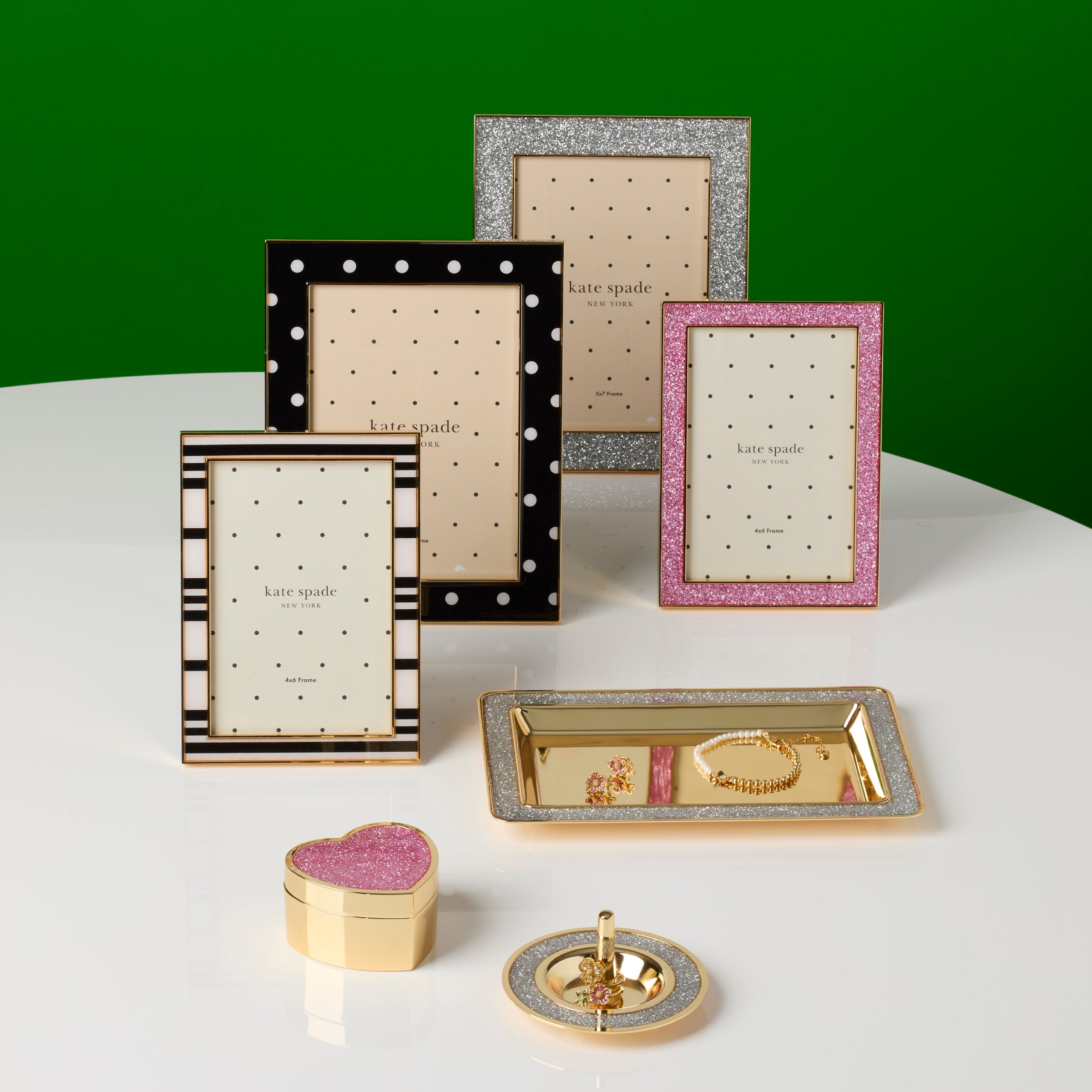 Stylish Silver Glitter Catch All Tray - Perfect for Jewelry, Keys & Essentials - Home Decor & Entryway Organization