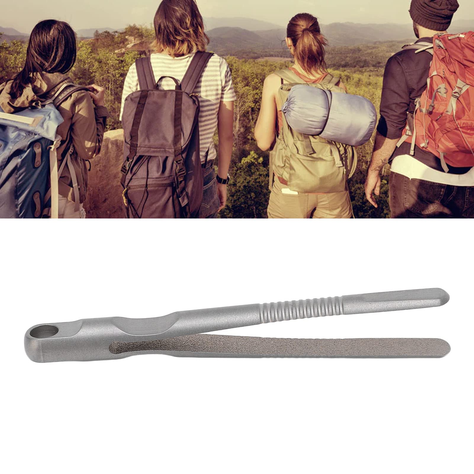 Mini Keychain Tweezer - Portable TC4 Alloy EDC Tweezers for Outdoor, Camping & Survival Gear | Compact Multi-Tool for First Aid, Electronics & Crafts