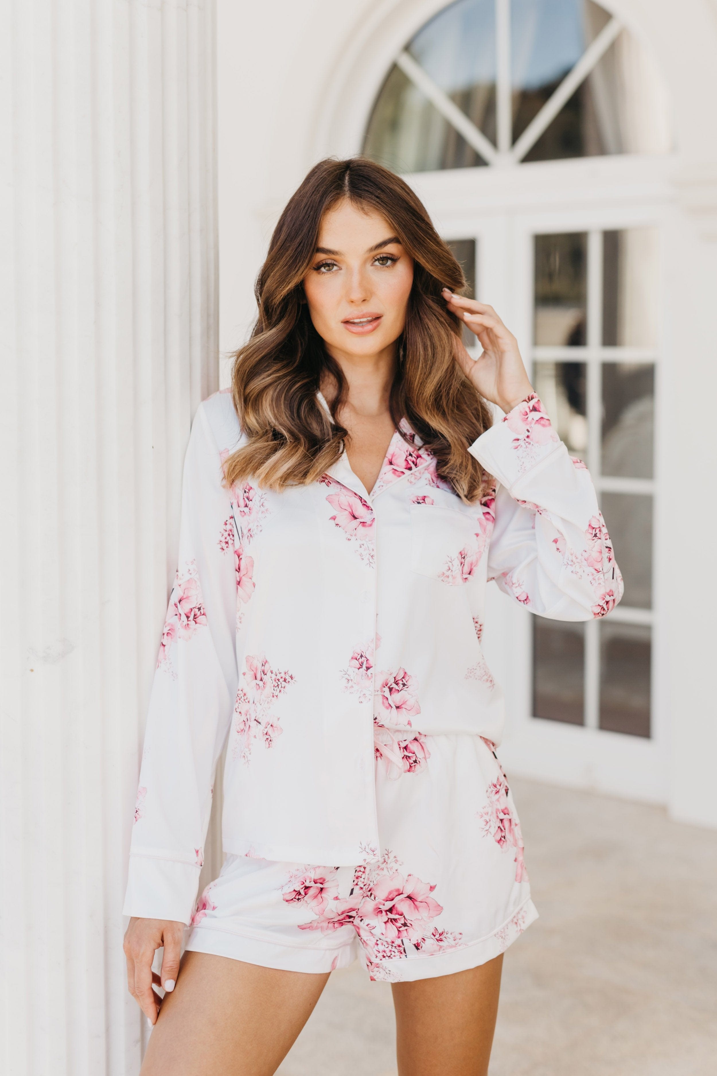 Romi Floral Printed Pajama Set for Women - Soft & Comfortable Sleepwear - Perfect for Lounge, Sleep, and Relaxation at Home
