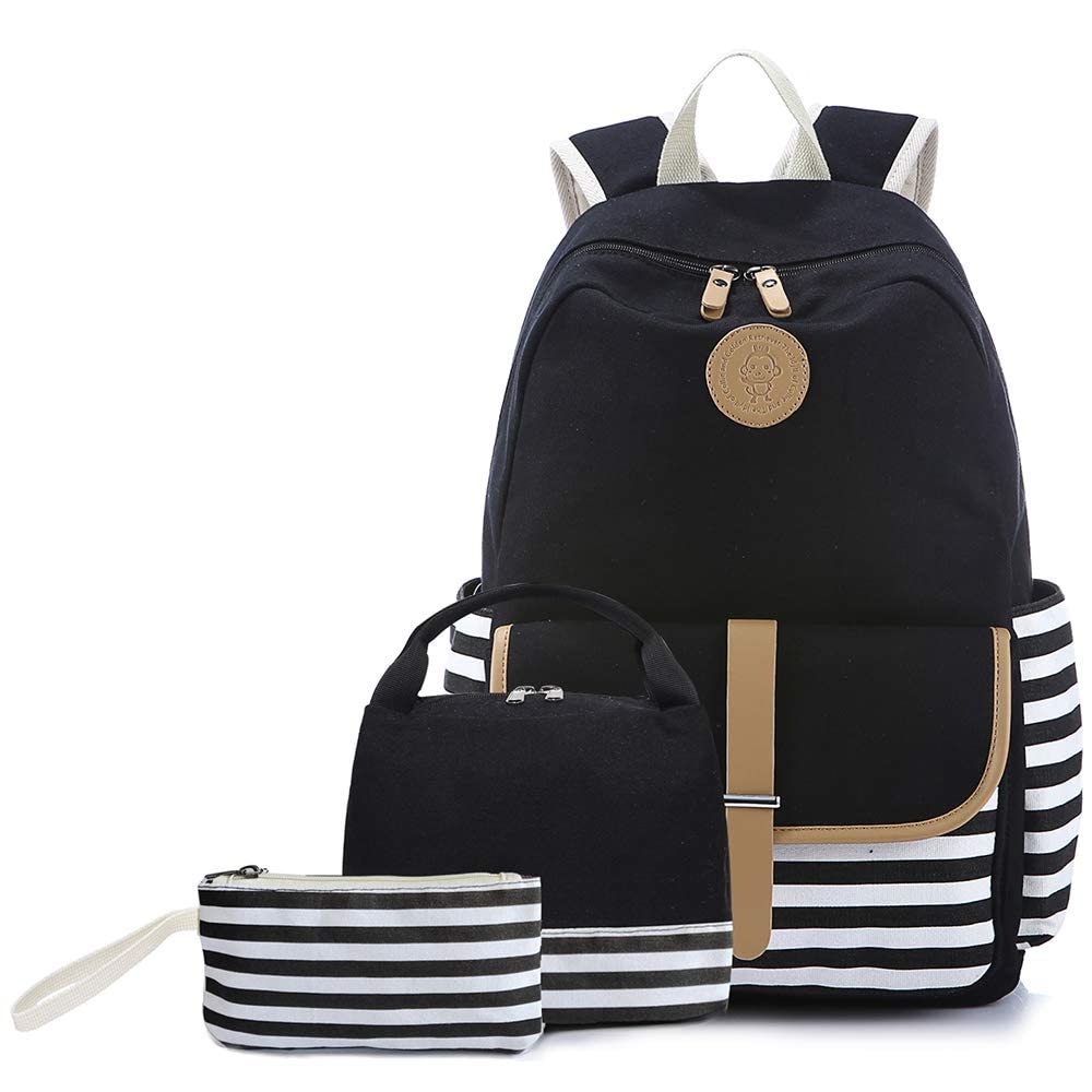 Lightweight Canvas Backpack for Girls - School & Travel Use