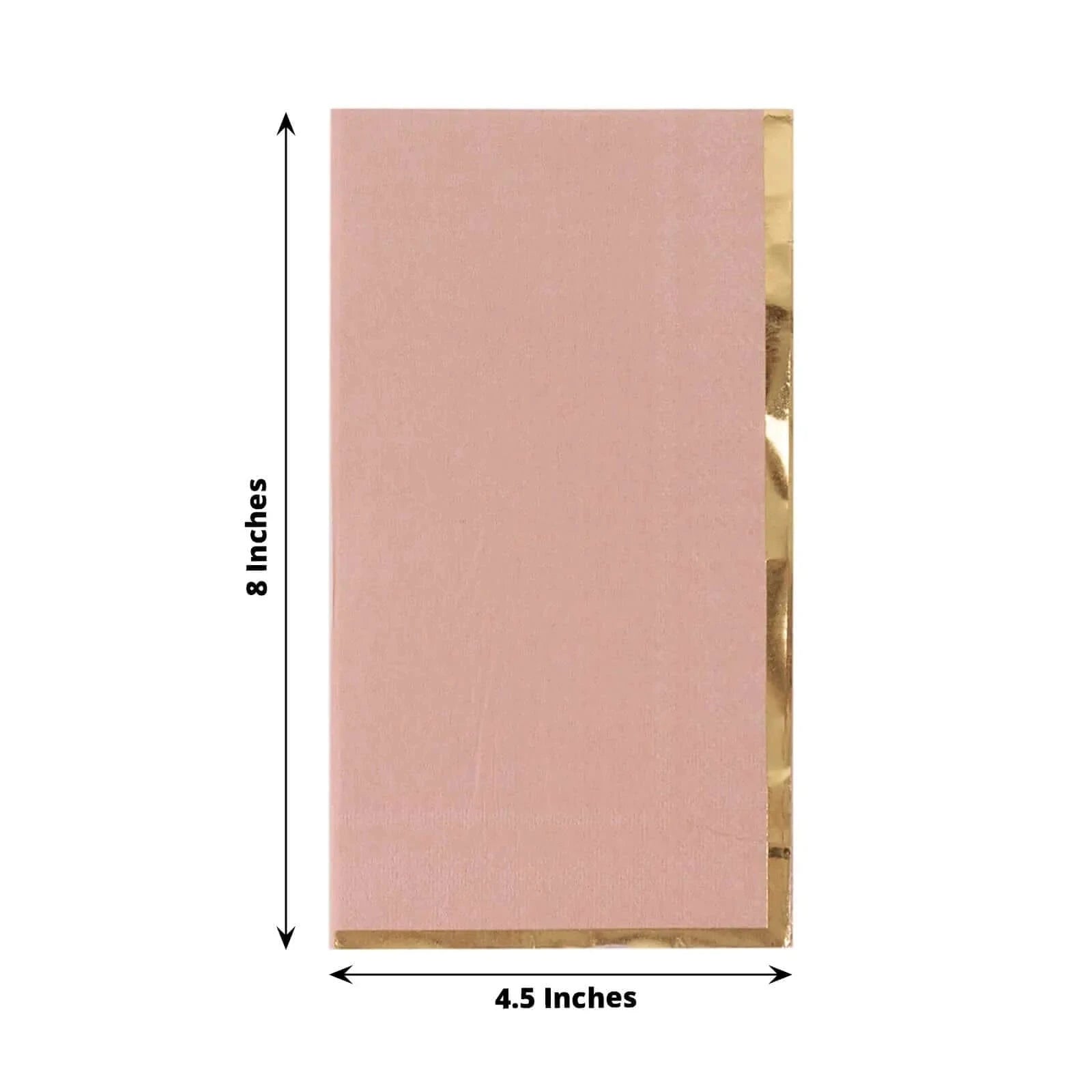 50 Premium Soft 2-Ply Dinner Napkins with Elegant Gold Foil Edge - Perfect for Weddings, Parties & Fine Dining Table Settings