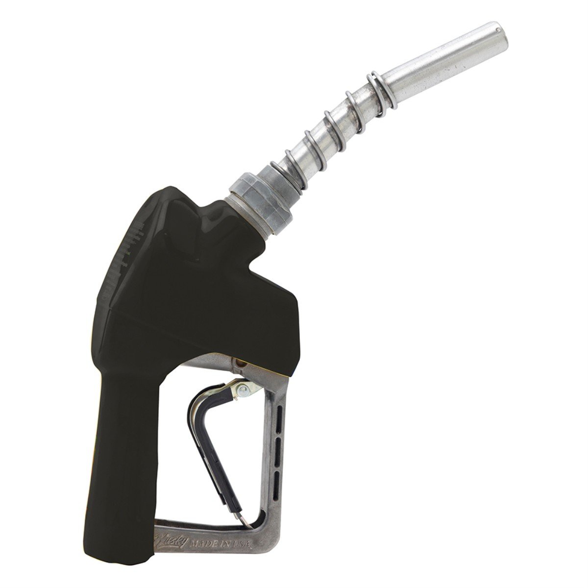 Husky 159508-04 XS Pressure Activated Unleaded Gas Nozzle with Full Grip Guard - Black, Made in USA - Perfect for Gas Stations, Fuel Transfer & Automotive Use