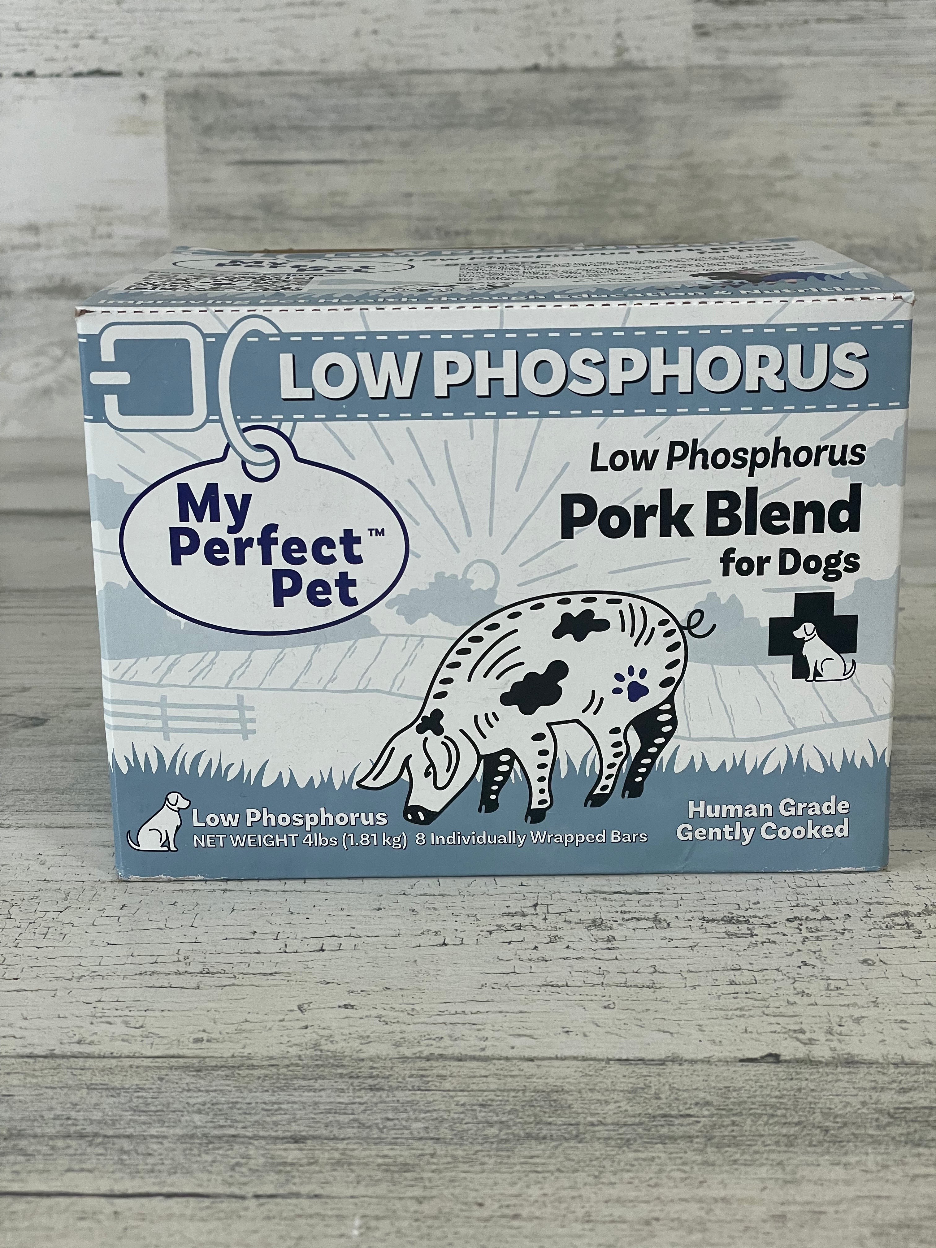 My Perfect Pet Low Phosphorus Pork Dog Food - 4lb Bag | Healthy Kidney Support for Dogs | Perfect for Senior Dogs & Pets with Kidney Issues