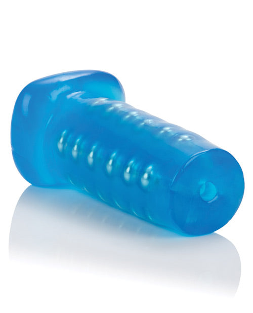 Premium Beaded Masturbator for Men - 5 Inch Realistic Textured Sleeve in Blue - Enhance Solo Pleasure & Intimate Moments