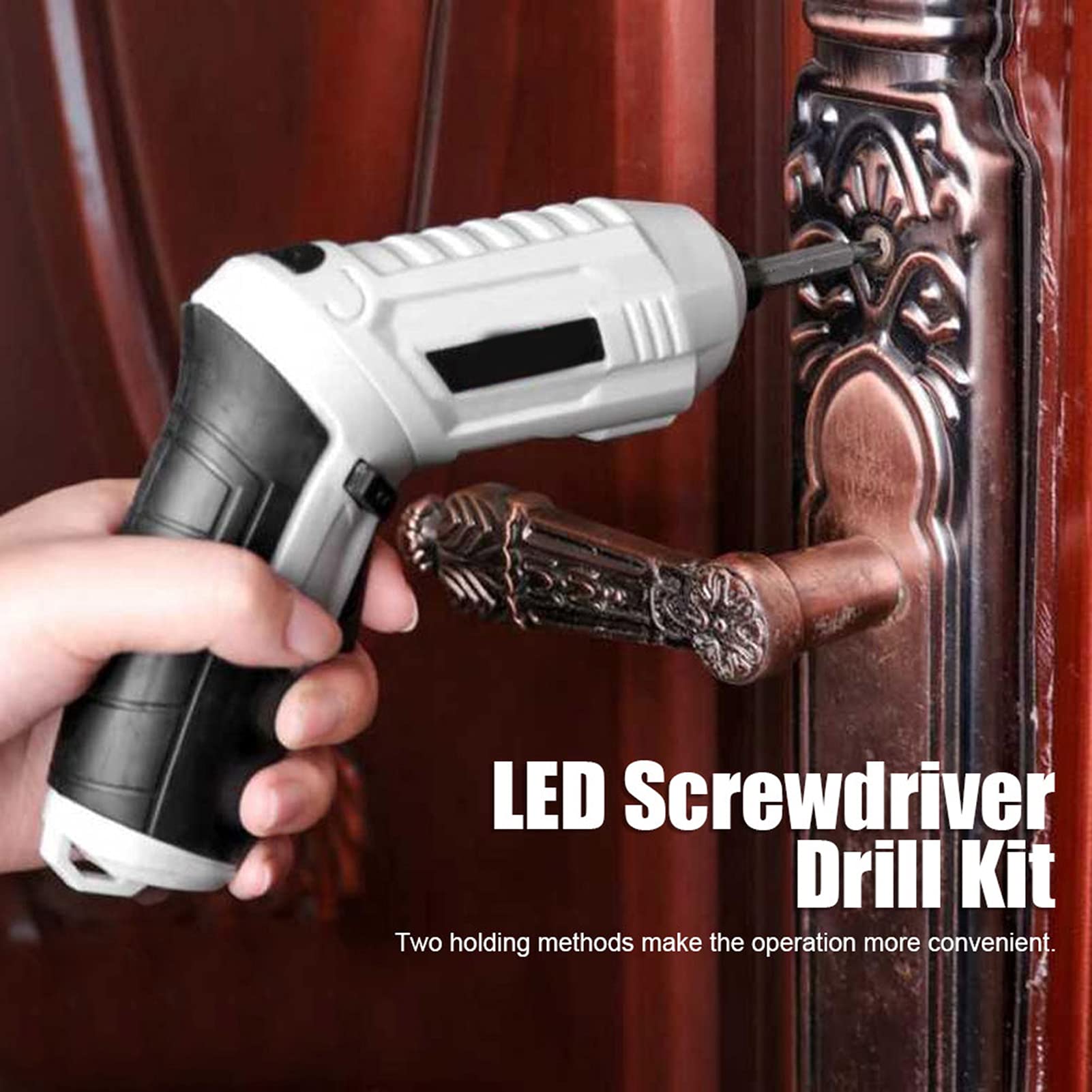 3.6V Cordless Electric Screwdriver Drill Kit - 16Pcs Rechargeable Power Drill with LED Work Light & Lithium-Ion Battery | Perfect for DIY Home Projects, Furniture Assembly, and Professional Construction Work