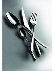 MEPRA 105222005 Avanguardia 5-Piece Place Setting Set - Polished Silver Stainless Steel Cutlery Set, Dishwasher Safe Flatware for Everyday Dining & Formal Occasions