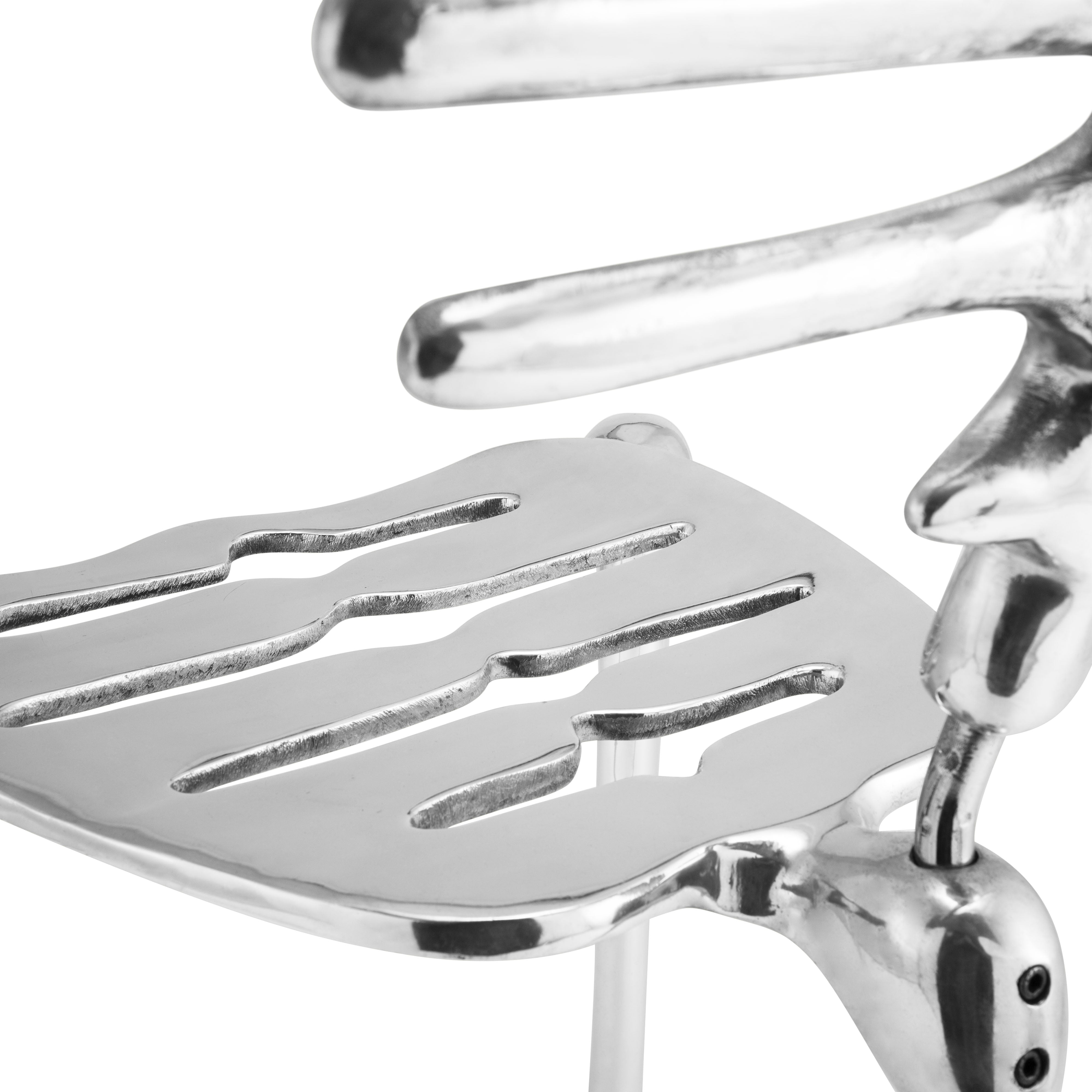 Modern Skeleton Chair - Industrial Style Metal Frame Accent Chair for Living Room, Bedroom, or Office - Perfect for Home Decor, Lounge Seating & Contemporary Interior Design