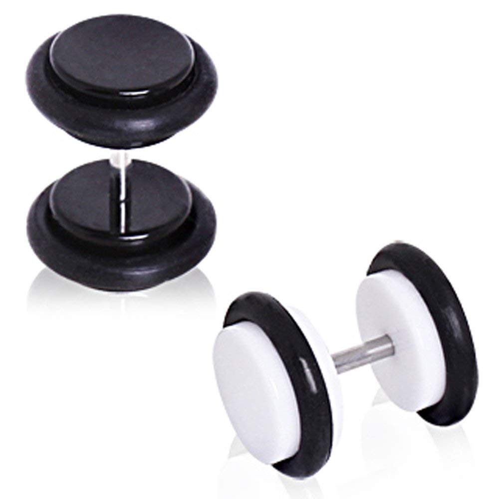 UV Acrylic Fake Plugs with O-Rings - Covet Jewelry for Ear Stretching