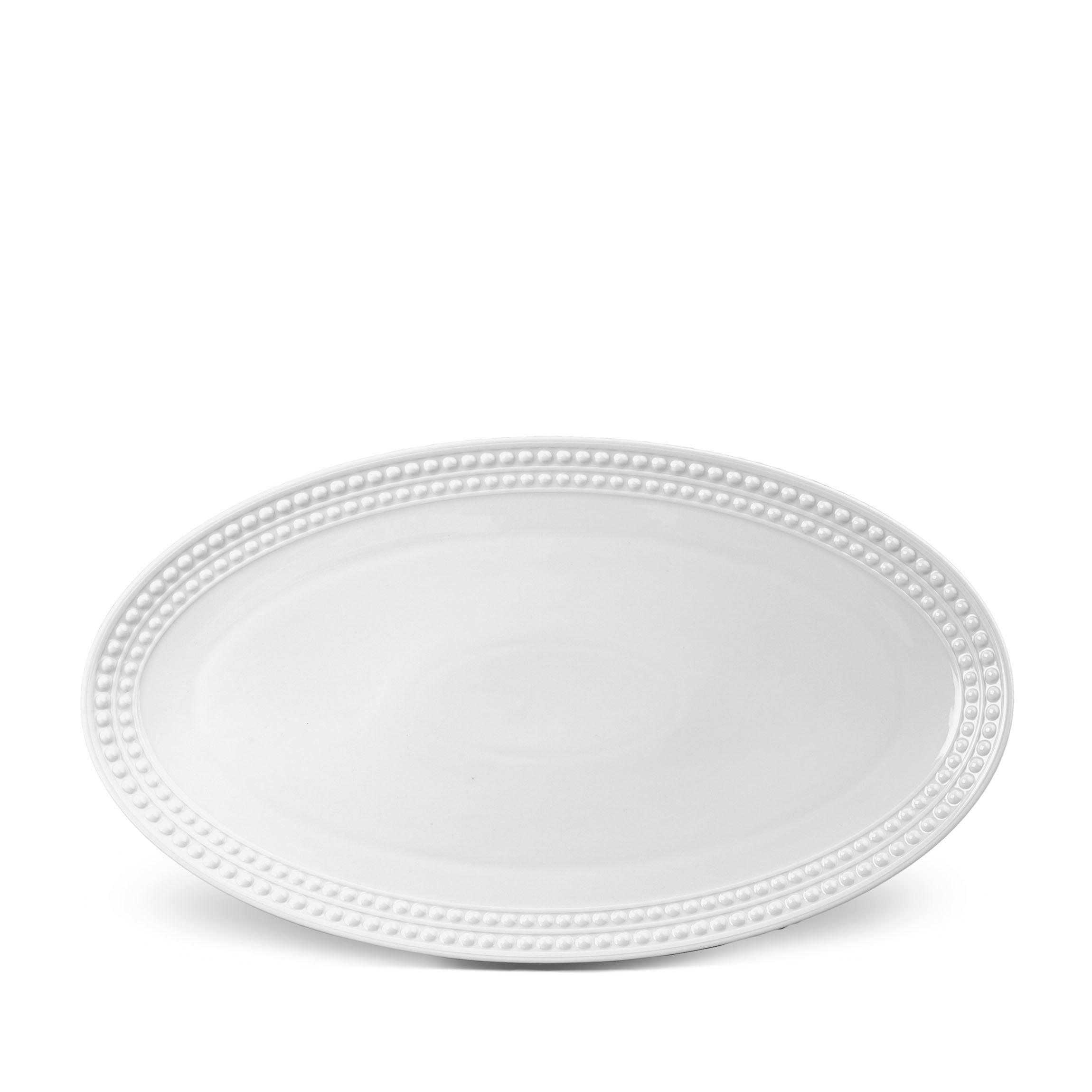 Perlée Oval Platter – Elegant Serving Tray for Dinner Parties, Cheese Boards & Home Decor | Perfect for Entertaining, Weddings & Gift Giving