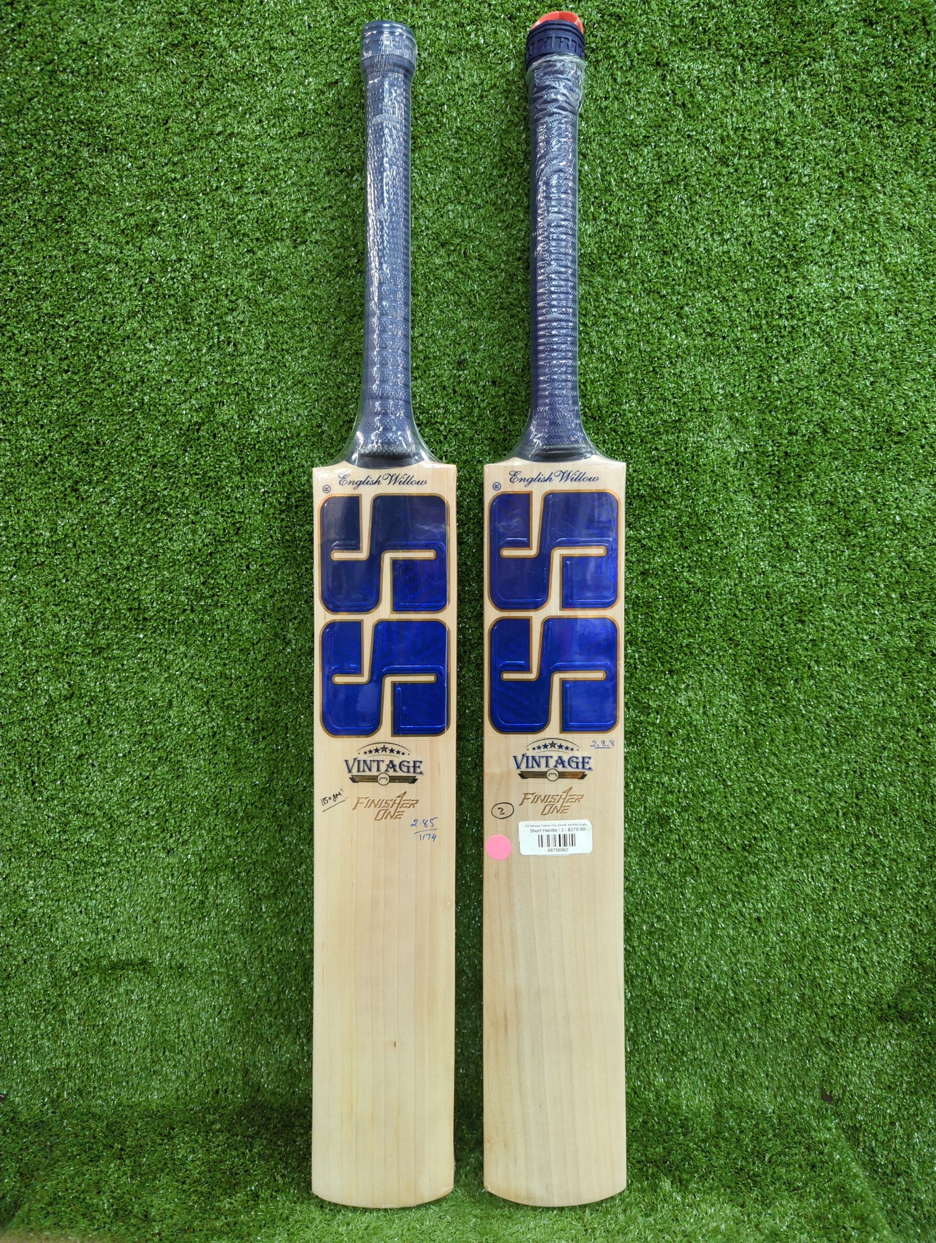 Premium SS Vintage Finisher One English Willow Cricket Bat - Dark Blue | Professional Grade for Matches & Practice | Perfect for Cricket Enthusiasts & Players