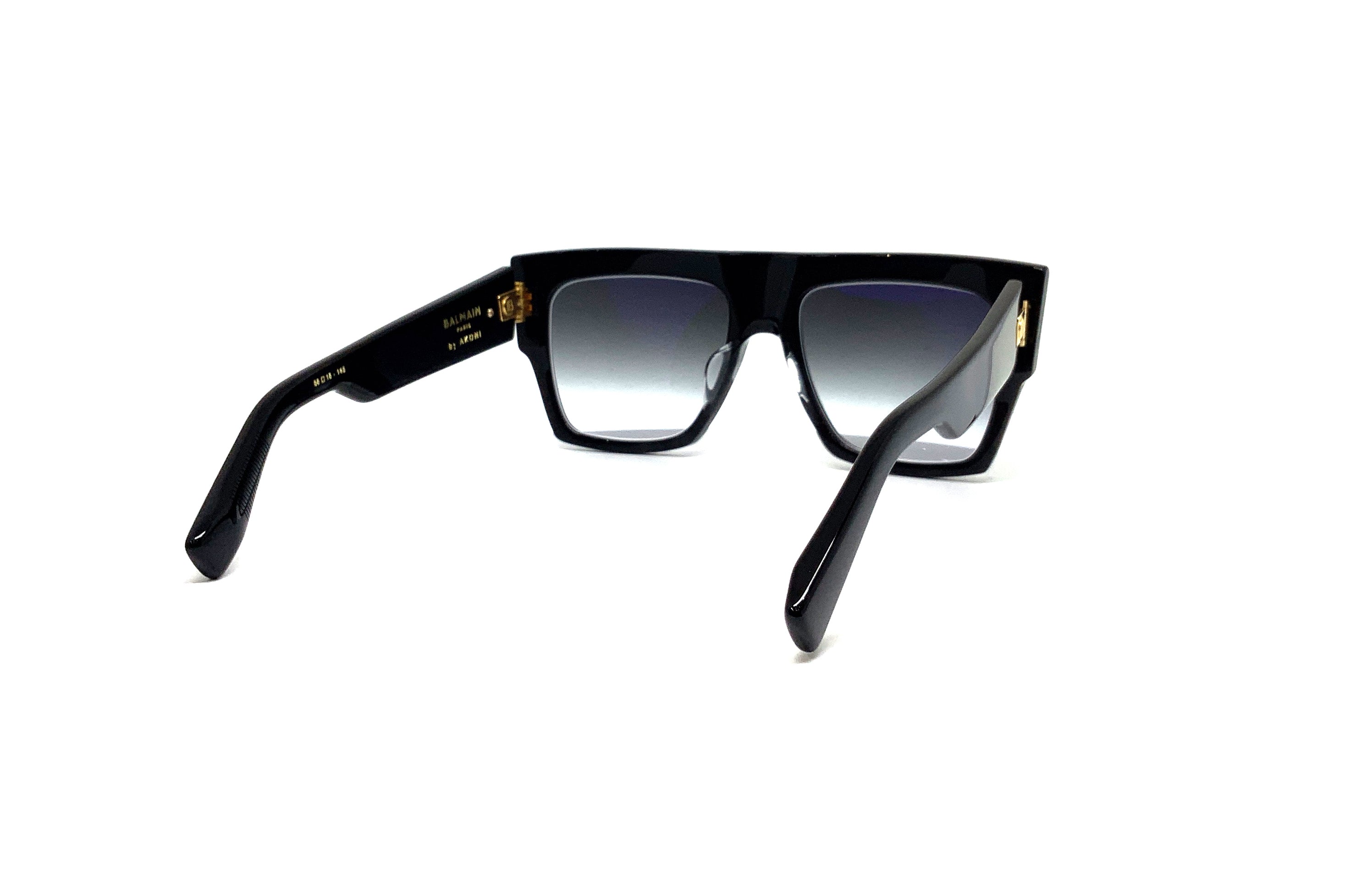 Balmain B I Sunglasses - Black & Gold Aviator Style for Men & Women | UV Protection, Luxury Fashion Accessory for Outdoor, Travel & Daily Wear