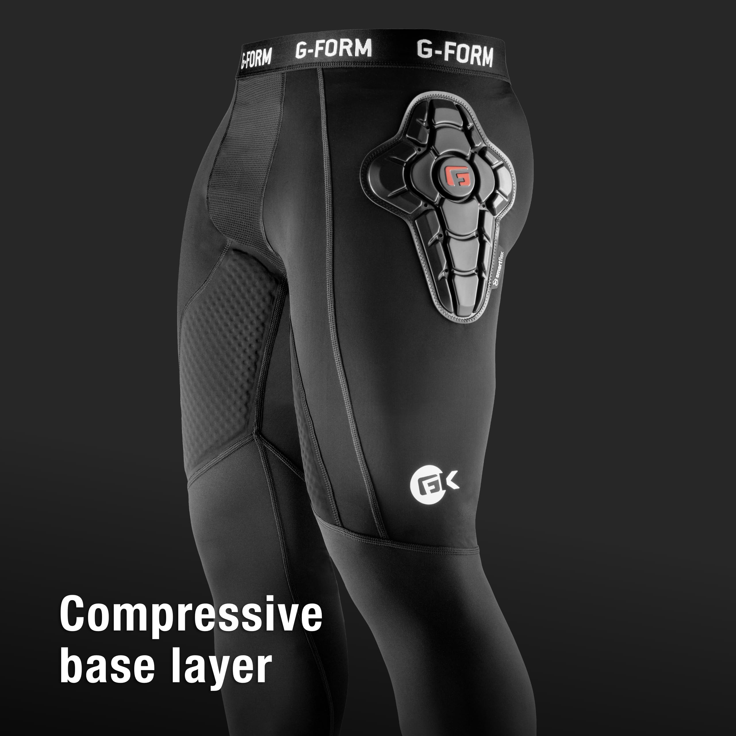G-Form Goalkeeper Impact Pants - Protective Padded Soccer Pants for Goalkeepers - Breathable & Machine Washable Base Layer - Perfect for Training, Matches & Goalkeeper Drills