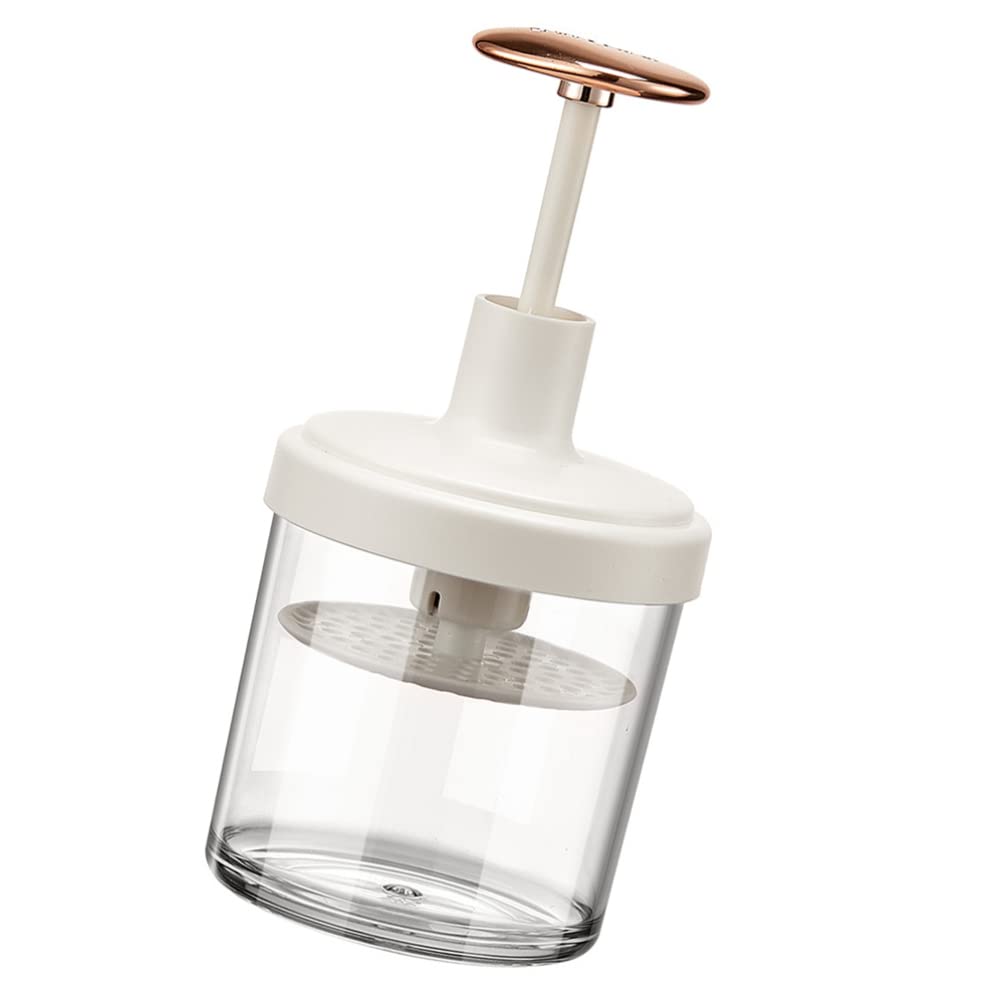 Cabilock Facial Foam Cup - Electric Face Wash Frother for Rich Lather, Quick & Lightweight Bubble Maker - Perfect for Home & Travel Skincare Routine (White)