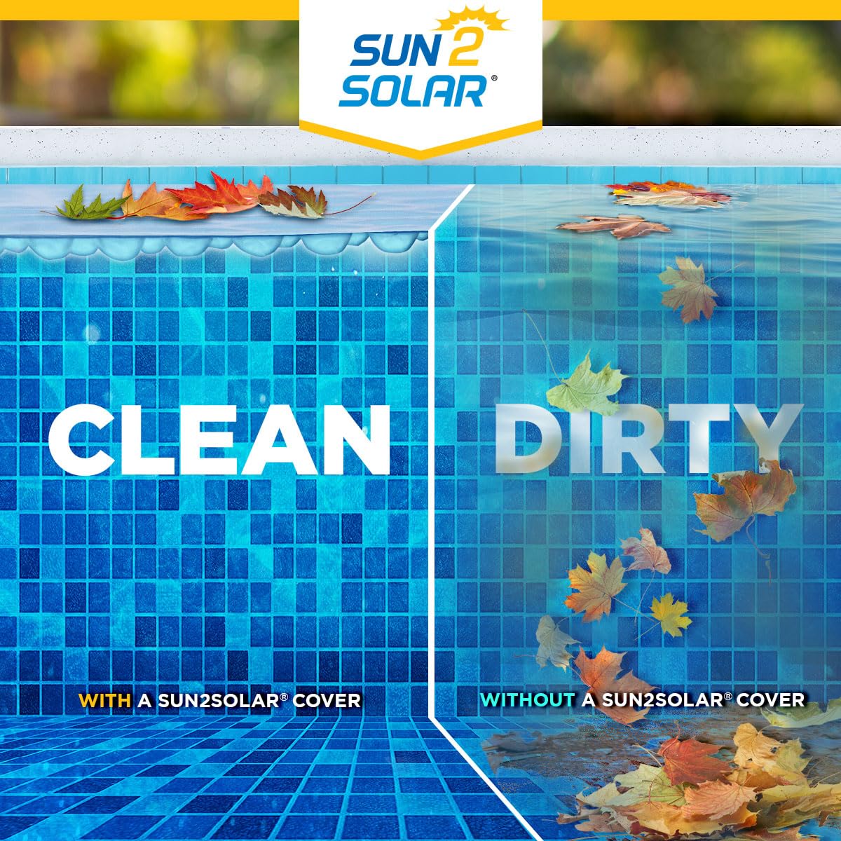 Sun2Solar Clear 30 ft Round Solar Pool Cover | 1600 Series | Heat Retaining Blanket for Inground & Above Ground Pools | Bubble Solar Heating Cover | Extend Swimming Season & Reduce Evaporation | Perfect for Backyard, Family Pool Parties & Summer Relaxation
