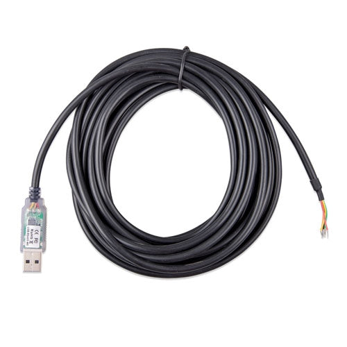 Victron Energy RS485 to USB Converter Cable - 5m High-Speed Data Transfer for Solar Power Systems, Marine & RV Applications