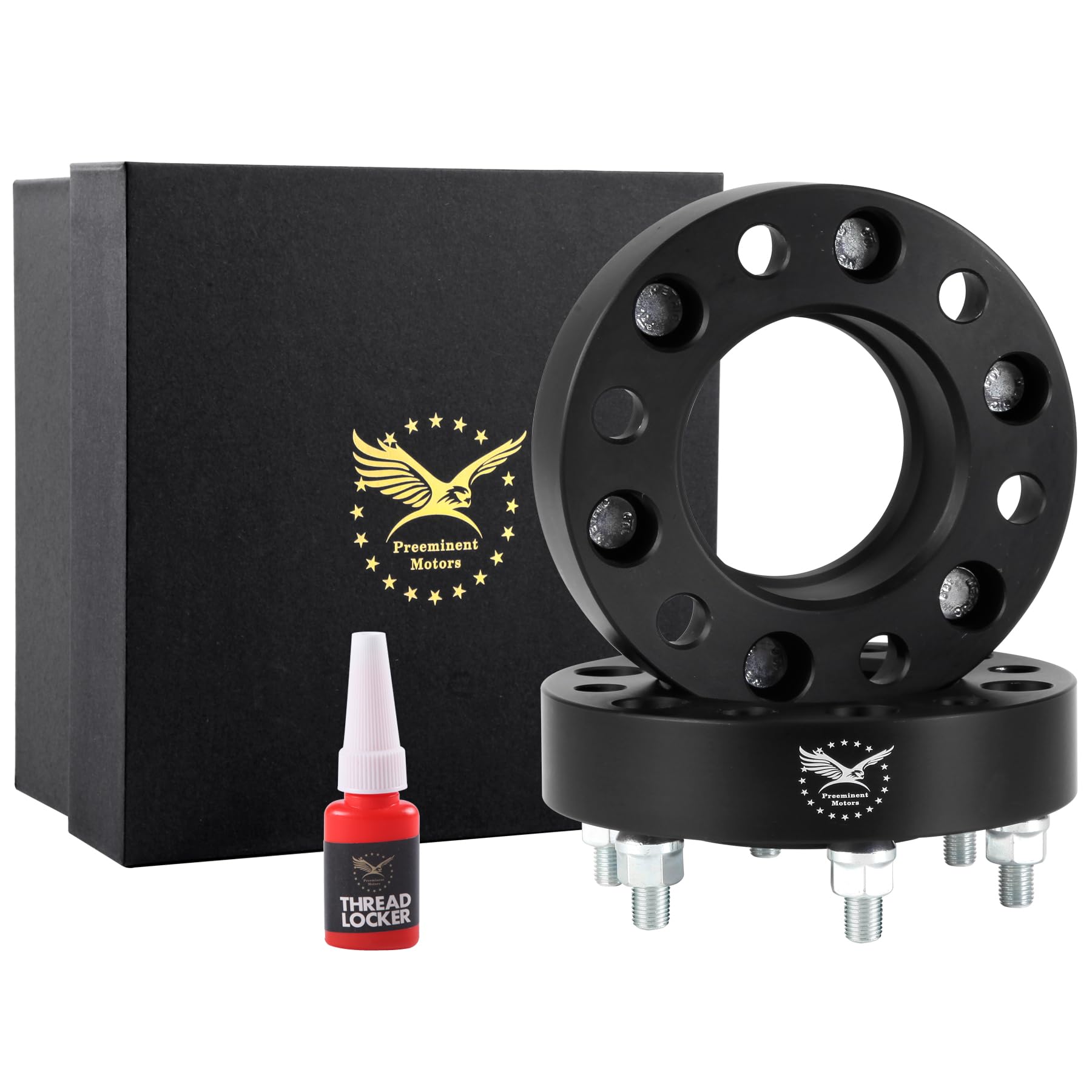 6x5.5 1.5 Inch Wheel Spacers (38mm Thick) - 93.1mm Hub Bore, M12x1.5 Thread - Compatible with 2019-2023 Ford Ranger & 2021-2023 Ford Bronco (6-Lug Only) - Heavy Duty Forged Aluminum Wheel Adapters for Off-Roading, Lifted Trucks & Custom Fitment