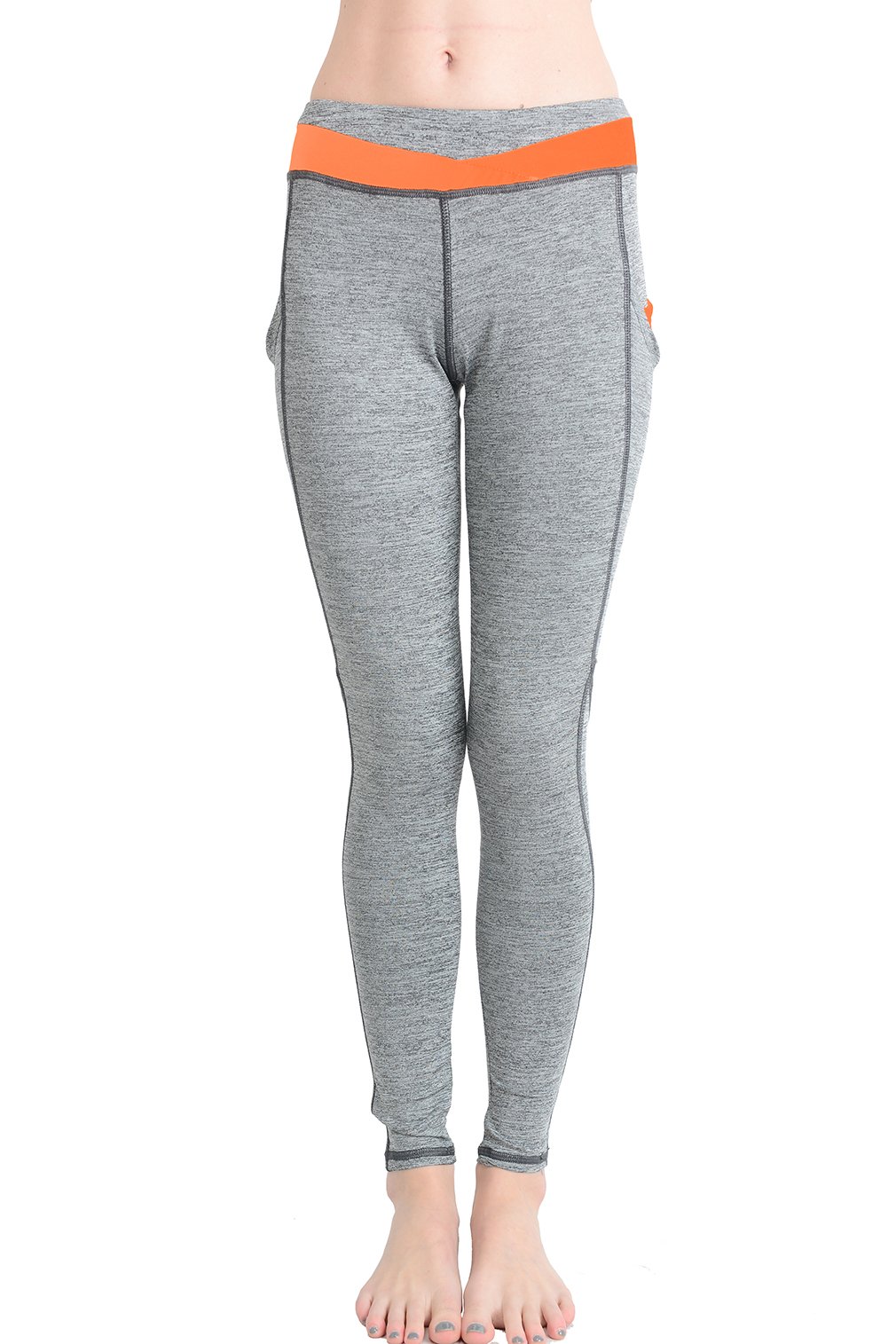 BASICO Women's High-Waisted Cotton Spandex Yoga Pants - Stretchy Workout Leggings for Lounge, Running & Gym - Comfortable Athletic Tights for Women