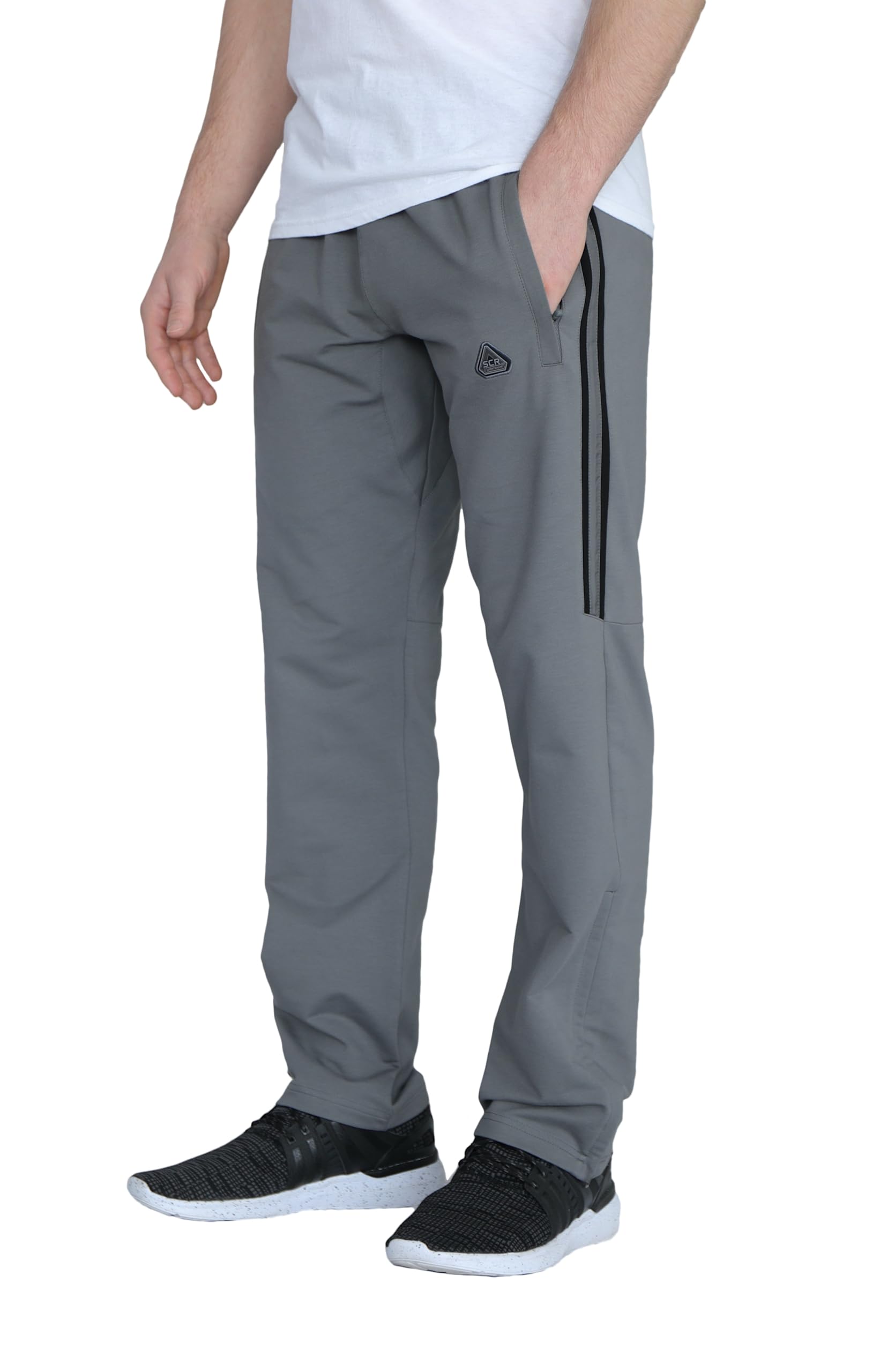 SCR Men's Athletic Sweatpants for Tall & Short - 30/32/34/36/38 Inseam Joggers - Comfortable Workout Pants for Running, Gym & Lounge Wear