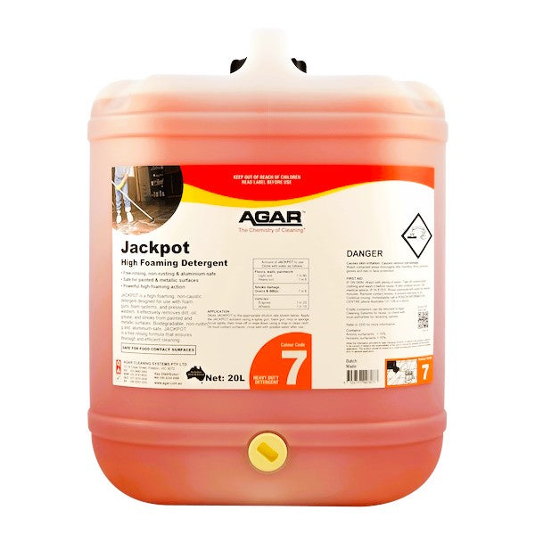 Agar Jackpot High Foam Degreaser - Heavy Duty Foaming Cleaner for Pressure Washer & Foam Cannon | Perfect for Car Wash, Driveway Cleaning & Industrial Degreasing
