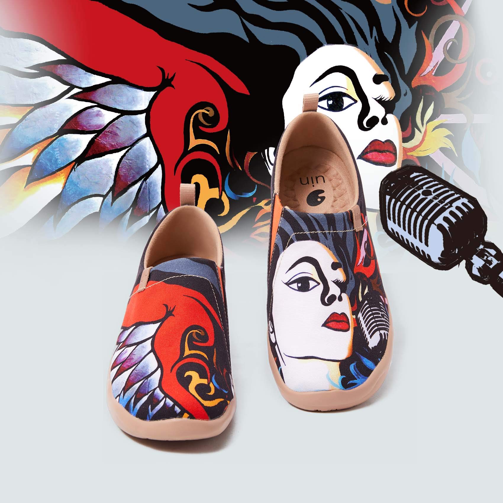 UIN Women's Sneakers - Comfortable Walking Shoes & Fashion Loafers for Casual Outings, Travel, and Everyday Wear