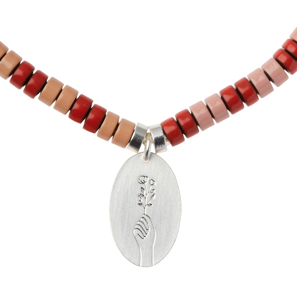 Scout Curated Wears - Intention Charm Bracelet - Rose Quartz & Silver - Spiritual Healing Jewelry for Meditation, Yoga & Positive Energy