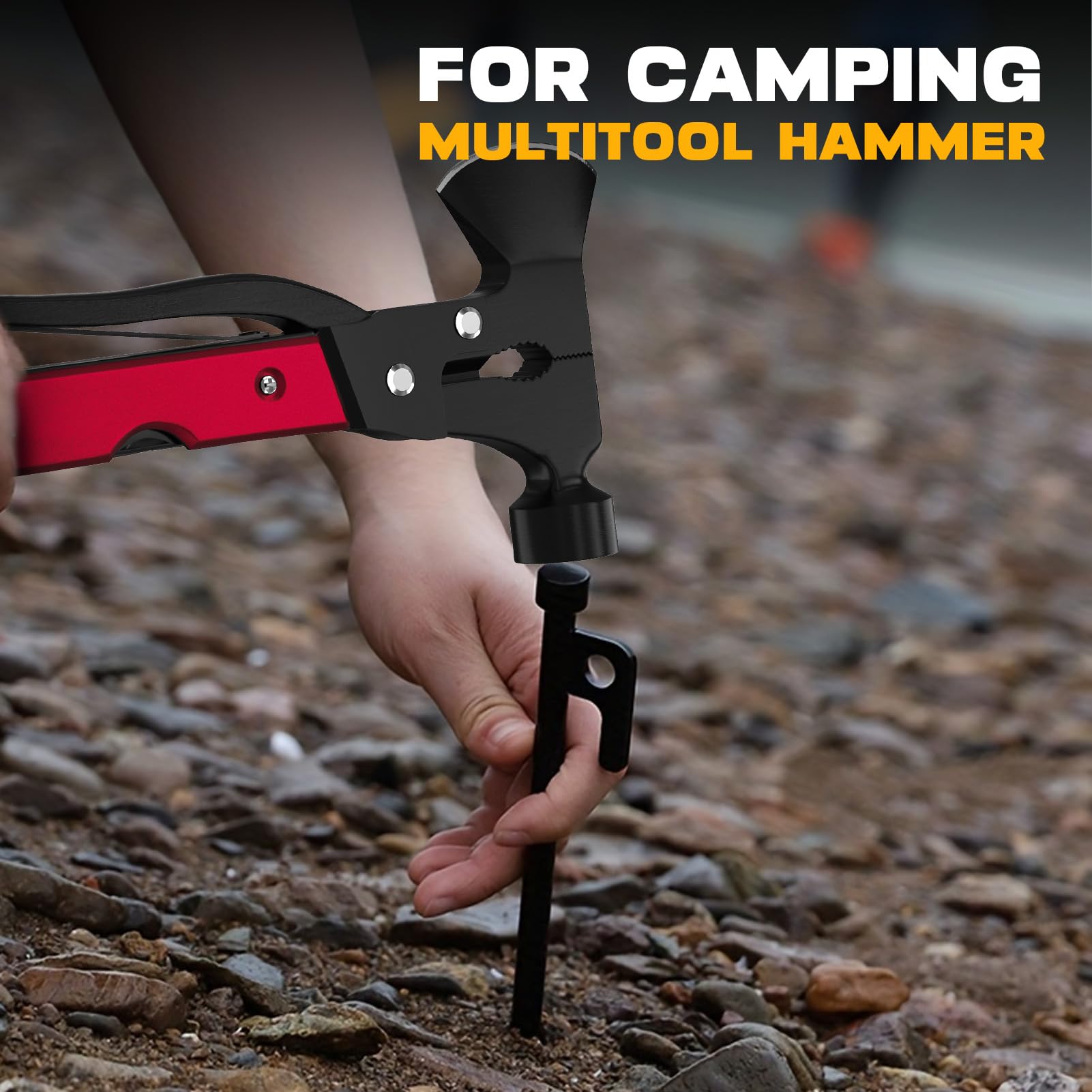 15-in-1 Multitool Axe for Camping, Hunting & Hiking - Perfect Gift for Men, Husband, Boyfriend or Dad - Birthday Gadget Ideas - Great for Outdoor Adventures, Survival Gear & DIY Projects