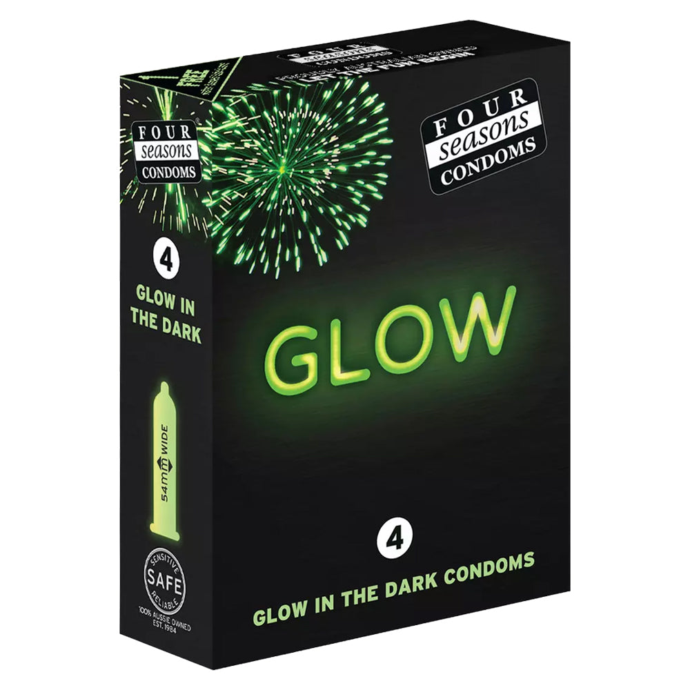Glow in the Dark Latex Condoms - Ultra Thin & Sensitive Safe Protection for Nighttime Intimacy | Perfect for Romantic Evenings & Spontaneous Moments