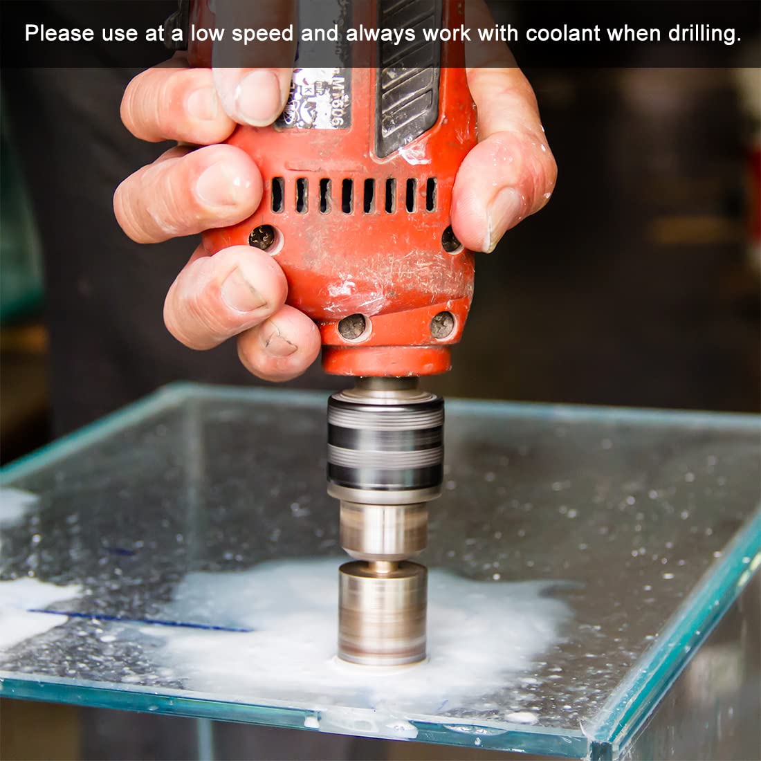 12mm Diamond Drill Bits Hole Saws for Glass, Tile, Porcelain, Marble, Ceramic - Pack of 10 - Perfect for DIY Projects, Home Renovation & Crafting Bottles, Pots & Bricks