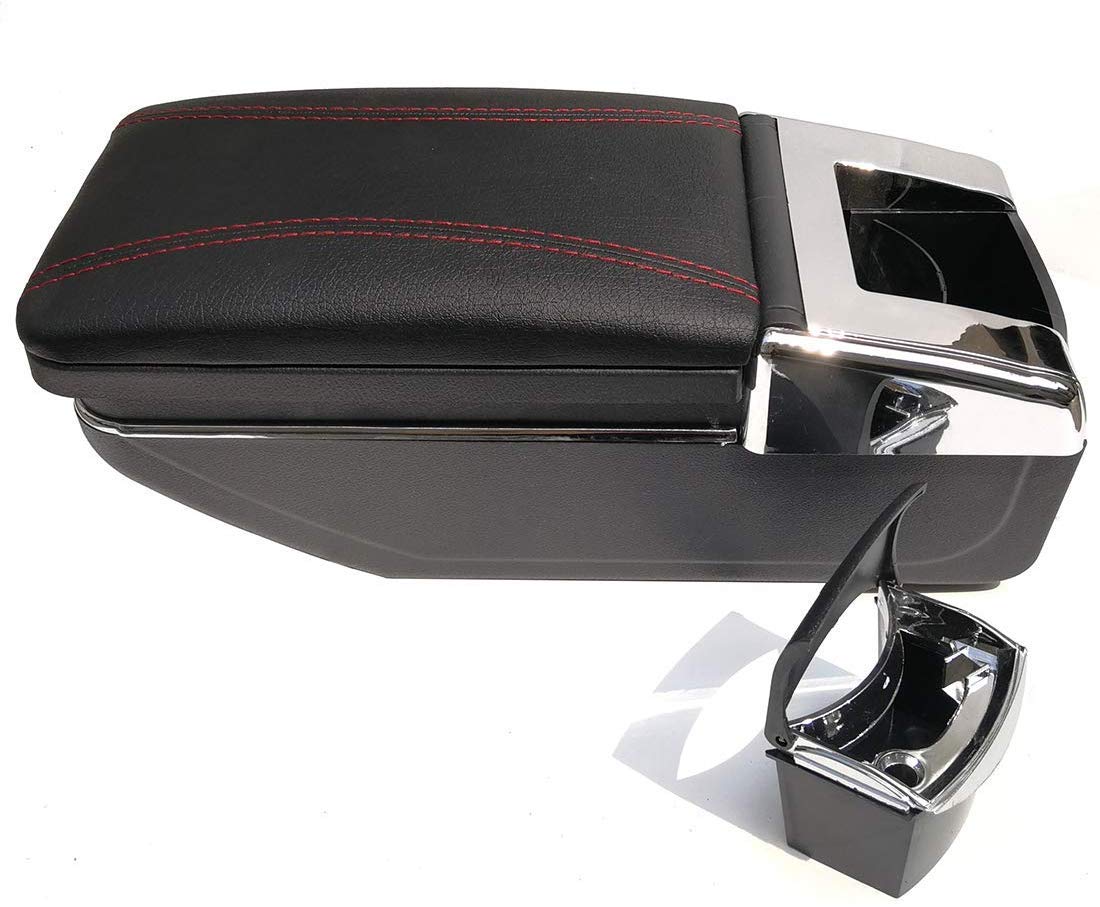 Pegas Single Layer PU Leather Car Center Console Cover - Thin Gray Armrest Protector for Comfort & Style | Perfect for Sedans, SUVs, and Daily Commuting