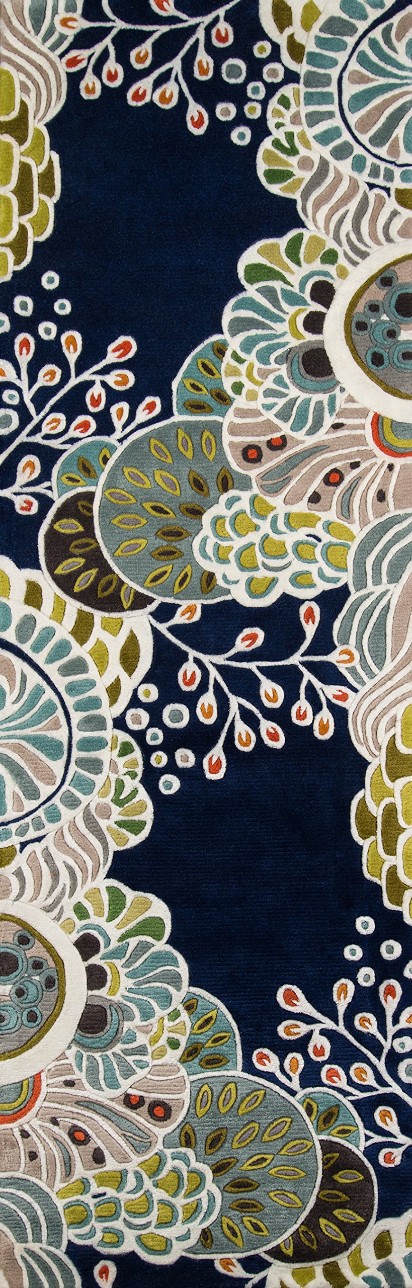 Momeni New Wave Collection Navy Blue Area Rug 2'6