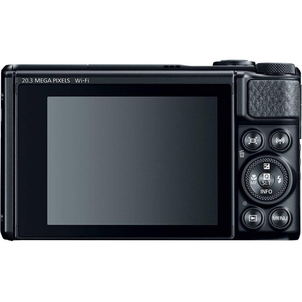 Canon PowerShot SX740 HS 20.3MP Digital Camera with 40x Optical Zoom (Black) | 64GB SD Card, Extra Battery, Tripod & Accessories Kit | Perfect for Travel Photography, Vlogging & Family Events (Renewed)