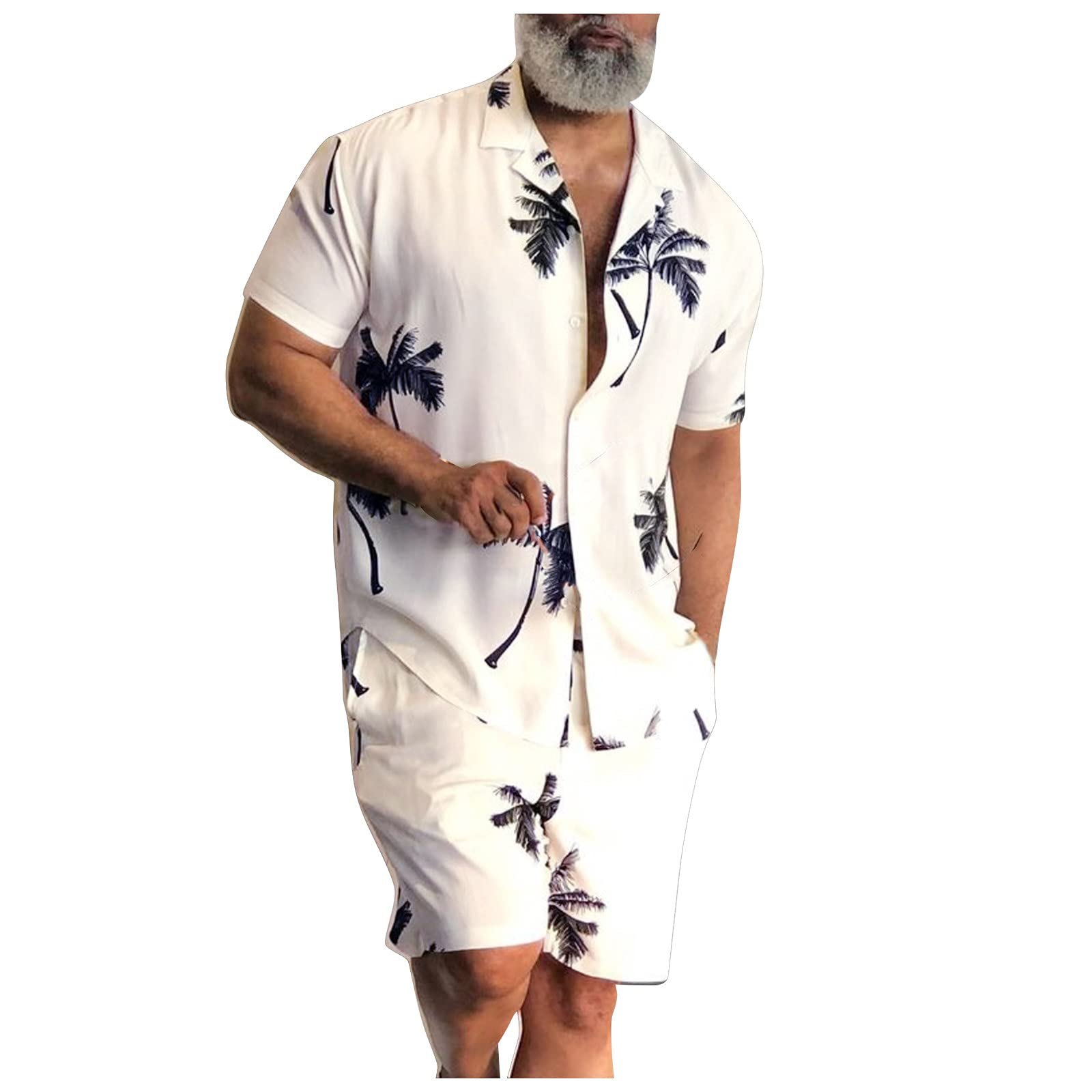 **Men's Quick Dry Printed Short Sleeve T-Shirt & Jogging Shorts Set - Slim Fit Summer Sports Outfit for Running, Gym, and Casual Wear**