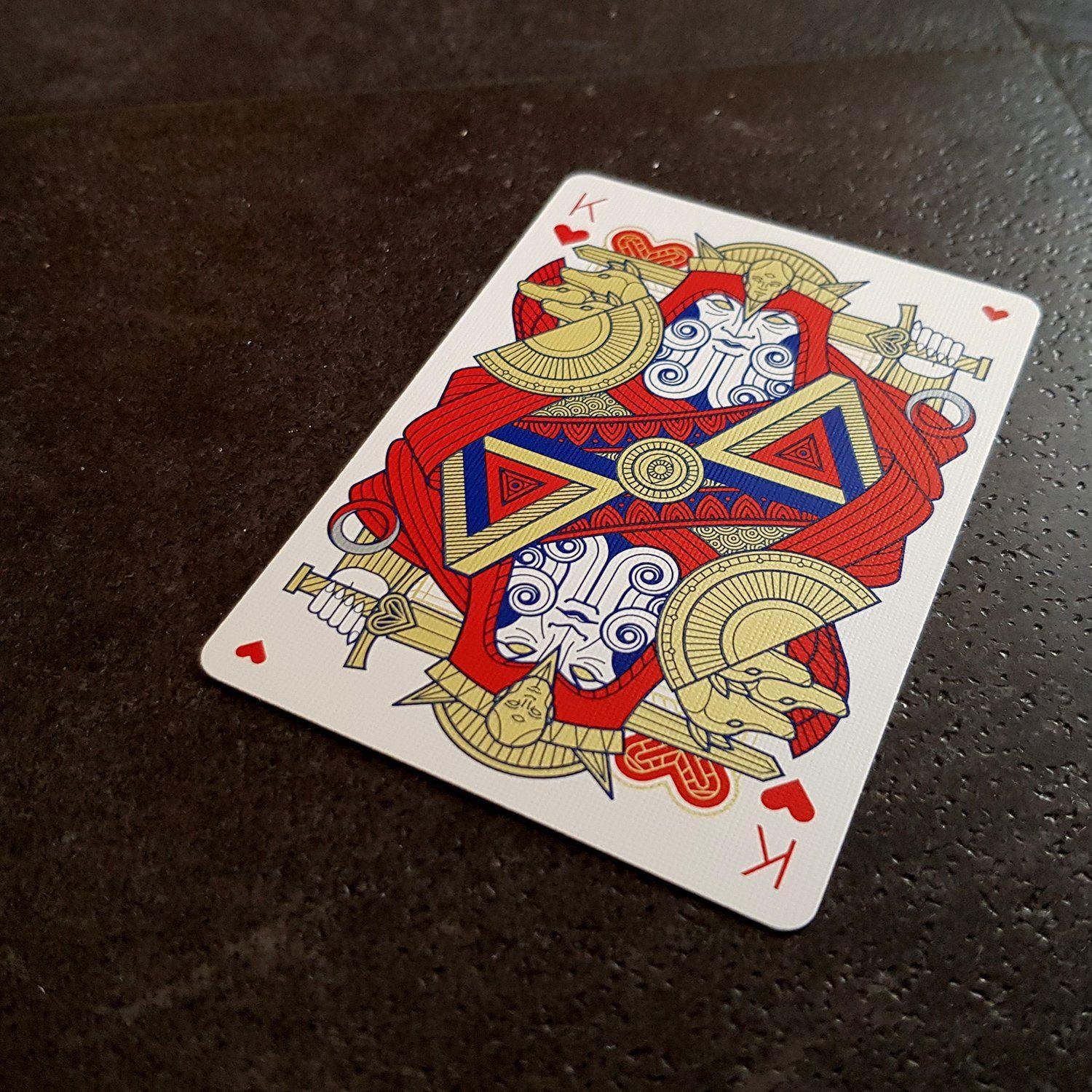 Premium Pantheon Azure Playing Cards - Elegant Blue Deck for Poker, Magic Tricks & Cardistry | Perfect for Game Nights, Professional Performances & Collectors