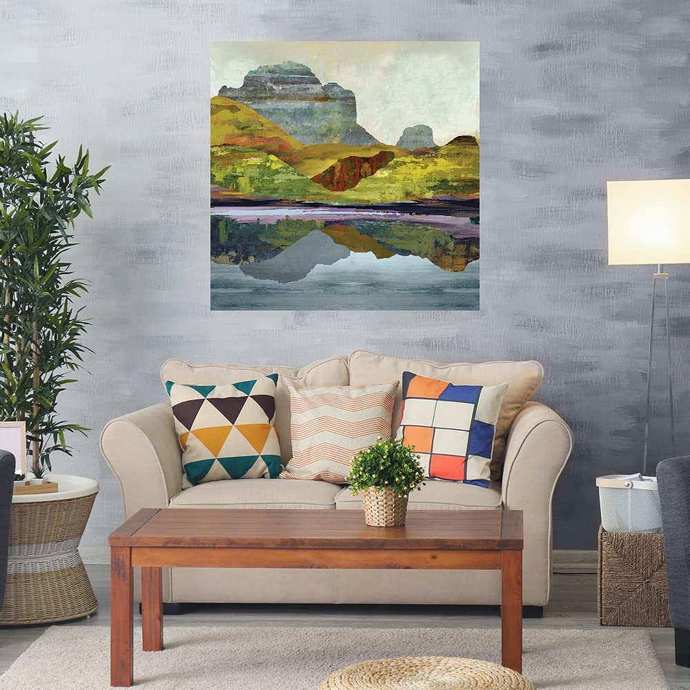 Eagle Peak Fine Art Canvas Wall Decor by Mark Chandon - 37x37 Inch Ready to Hang Painting for Living Room, Bedroom, Office & More - Perfect for Home, Office & Commercial Spaces