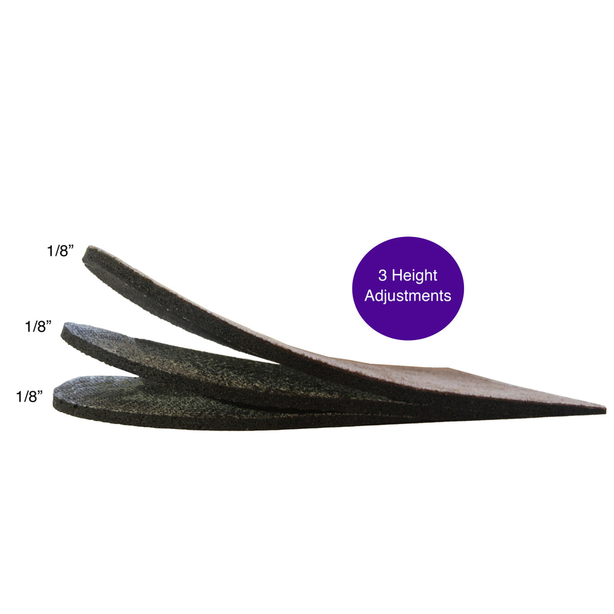 AGS Adjustable Heel Lift Insoles for Men & Women - Pain Relief & Height Increase - Perfect for Running, Hiking & Everyday Comfort