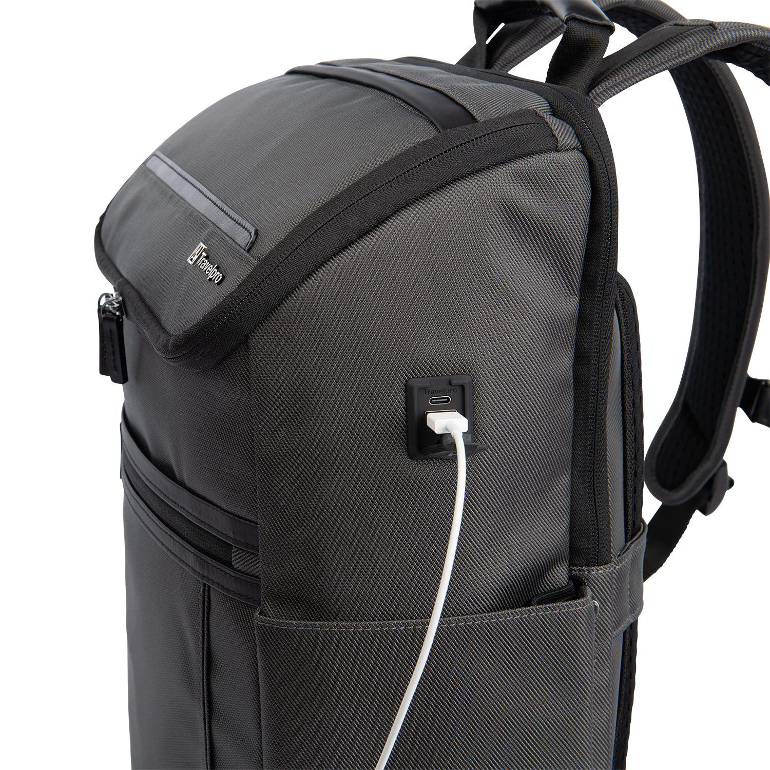 Travelpro Crew Executive Choice 3 Medium Top Load Backpack - Durable Business & Travel Backpack for Professionals, Laptop Backpack with USB Charging Port - Perfect for Office, Commuting & Air Travel
