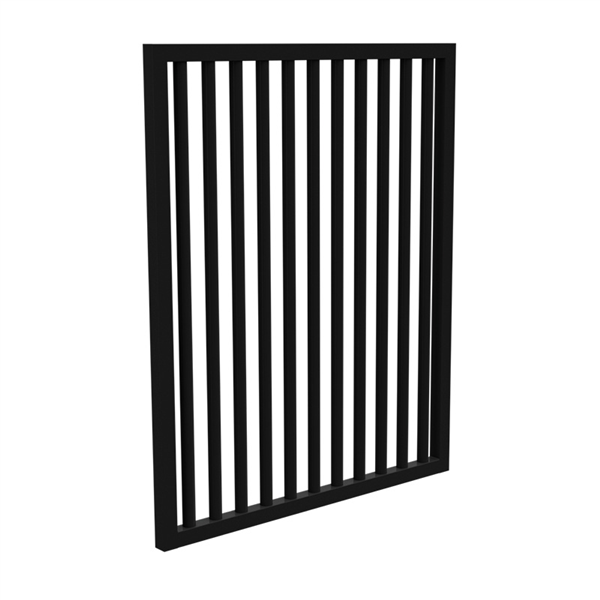 PIK Gate 975W x 1200H Black Blade Picket Pool Safety Gate - Durable Fence for Backyard, Swimming Pool Security & Child Protection