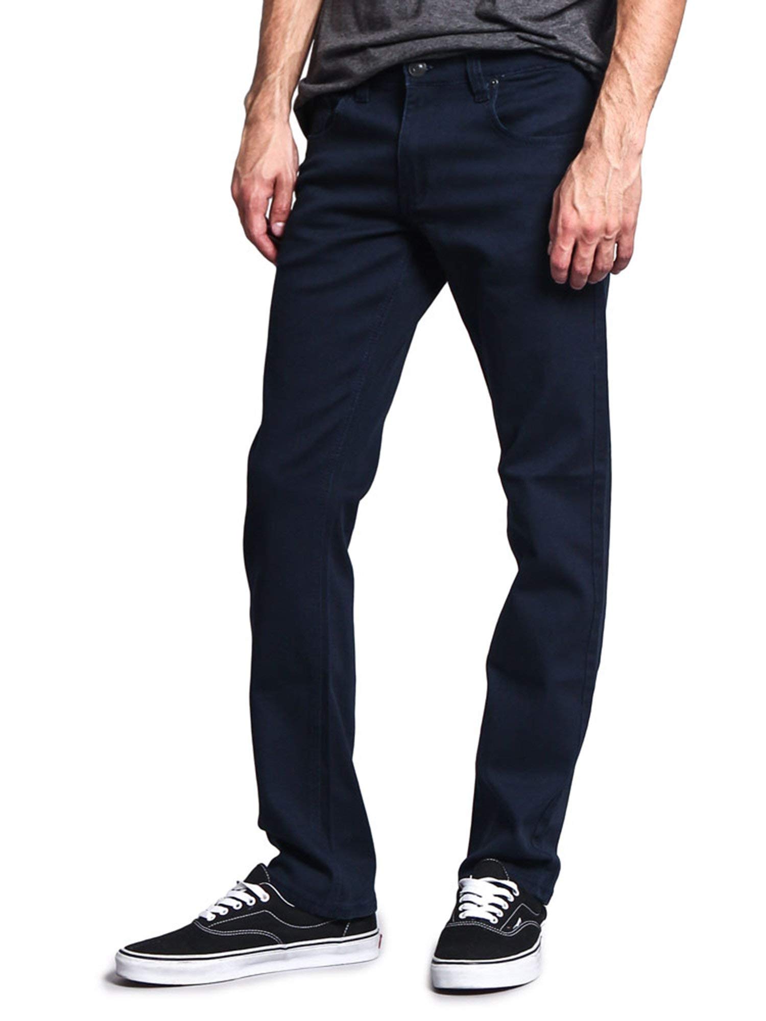 Stylish Men's Slim Fit Colored Jeans - Trendy Casual & Streetwear Pants for Everyday Wear | Perfect for Dating, Parties & Urban Fashion