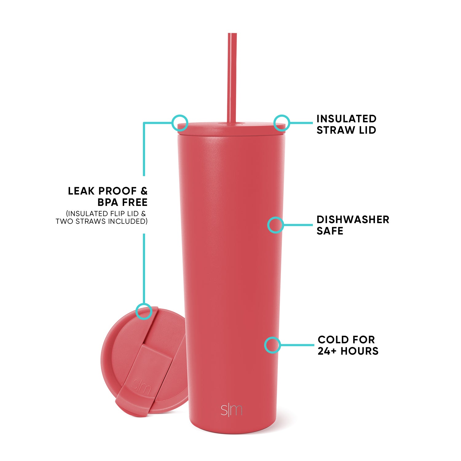 28Oz Classic Stainless Steel Tumbler with Lid & Straw - Vacuum Insulated Hot & Cold Cup for Coffee, Tea, Water - Perfect for Office, Travel, Gym, and Outdoor Activities