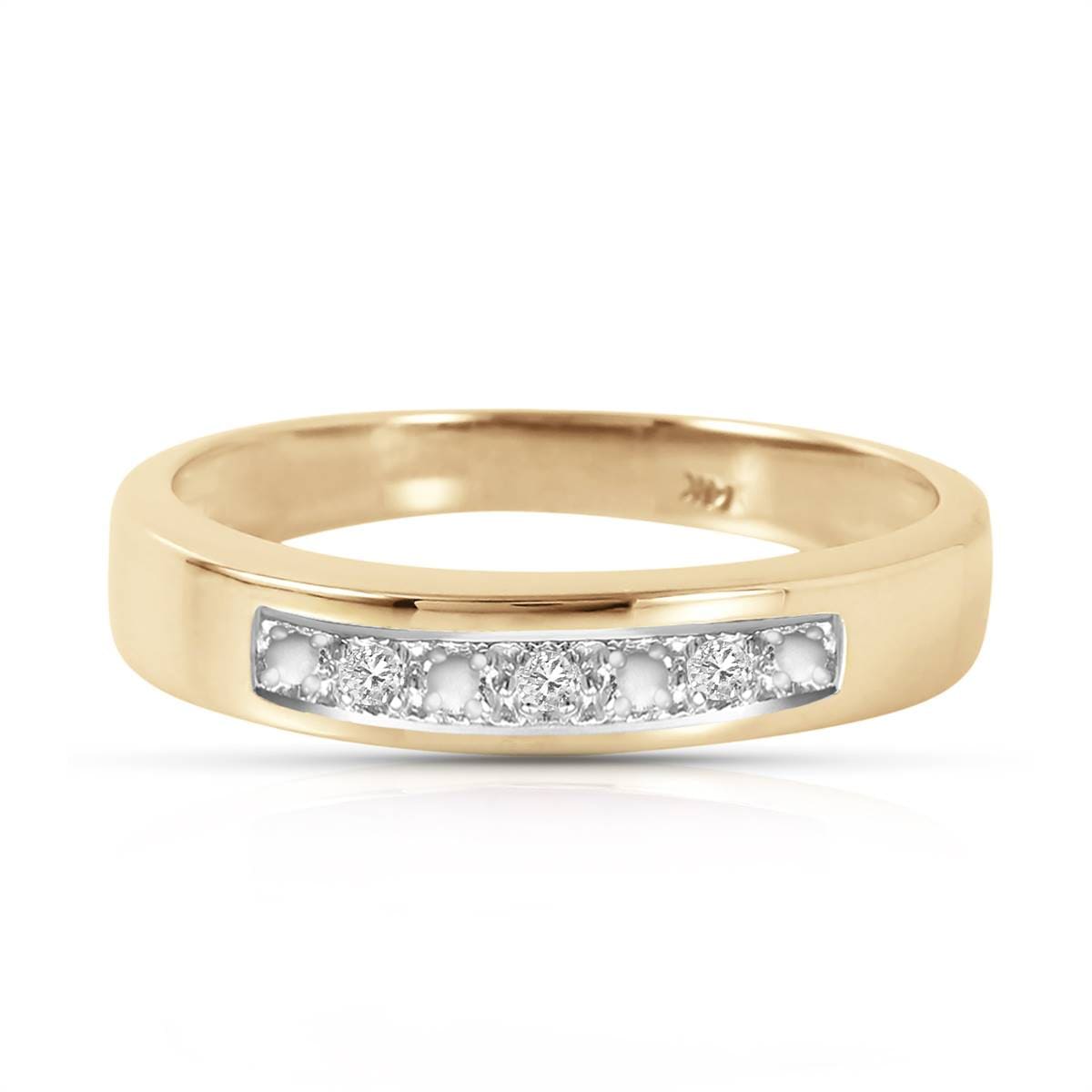 0.02 Carat 14K Solid Yellow Gold Diamond Ring for Women - Natural Diamond Engagement Ring, Wedding Band, Anniversary Gift for Her - Perfect for Everyday Wear & Special Occasions