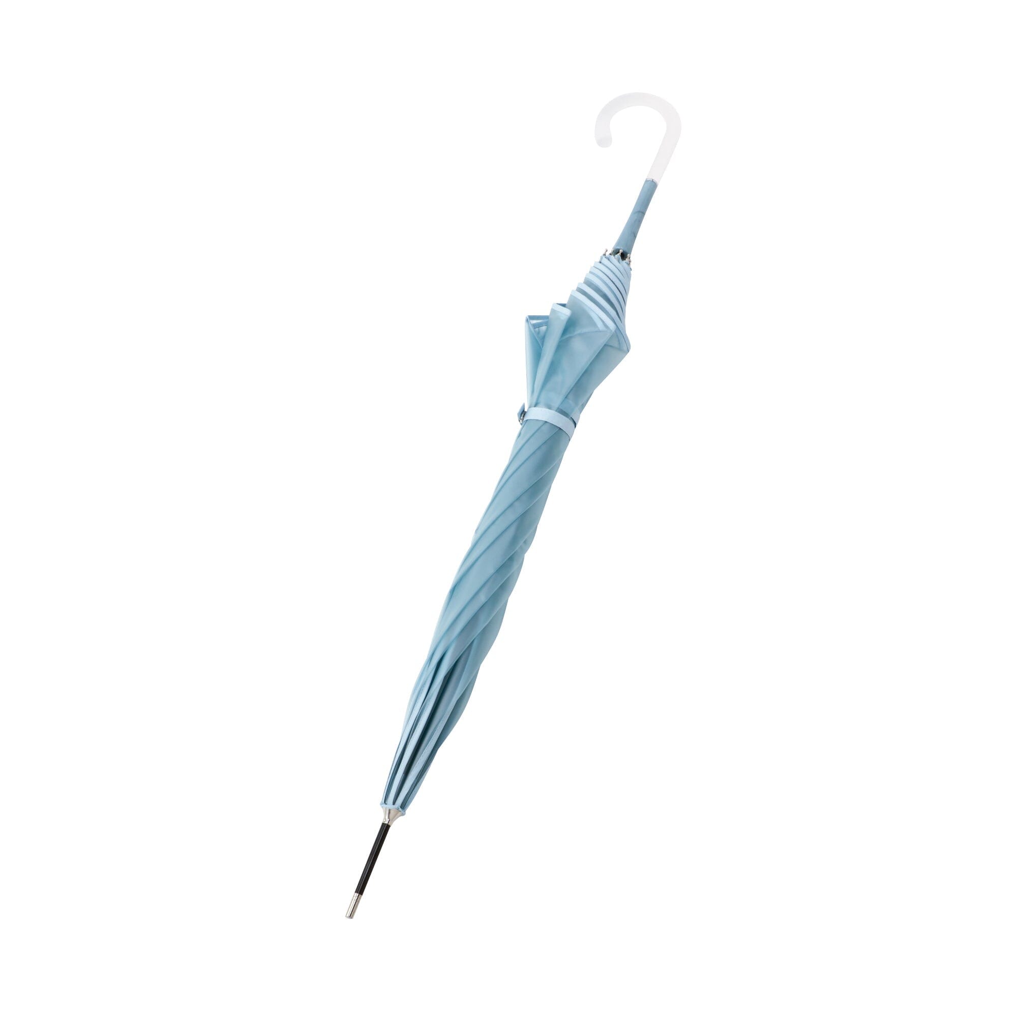 Transparent Windproof Compact Folding Umbrella with Powder-Coated Handle - Perfect for Rainy Days, Outdoor Events, and Travel