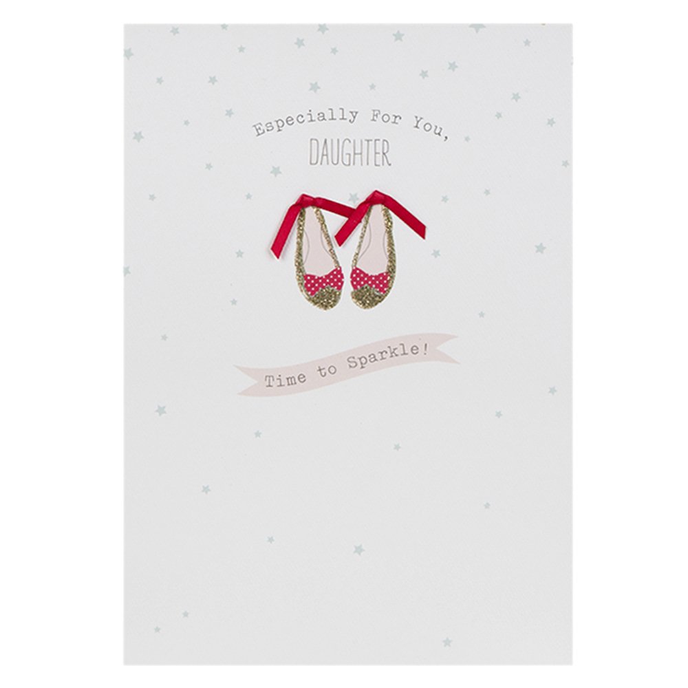 Hallmark Birthday Card for Daughter 'Time to Sparkle' - Thoughtful Greeting Card with Glitter Design - Perfect for Daughter's Birthday, Graduation or Special Occasion