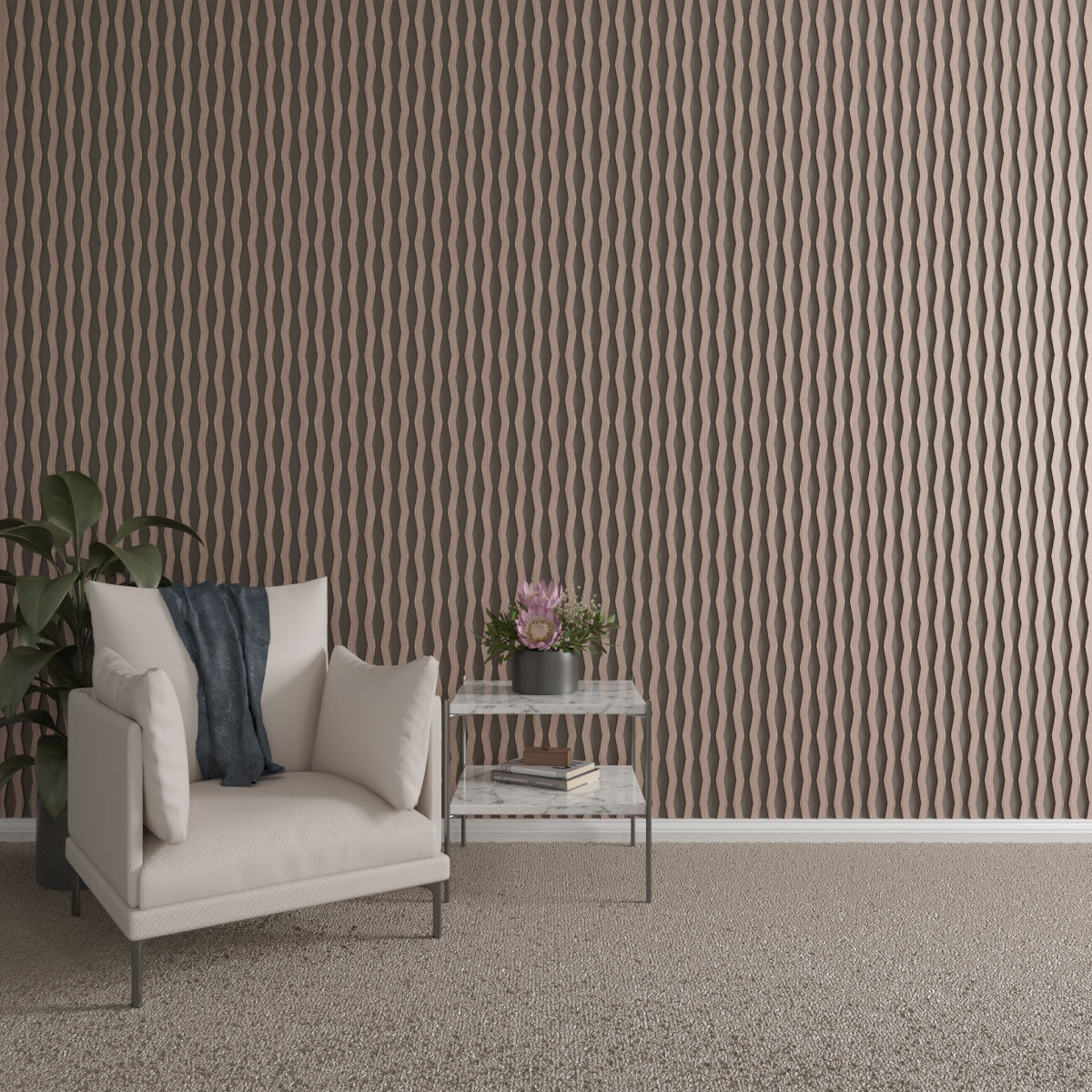 Eastport Adjustable Wood Slat Wall Kit - Modern DIY Wall Panel System for Home & Office Decor - Perfect for Living Rooms, Bedrooms, and Commercial Spaces