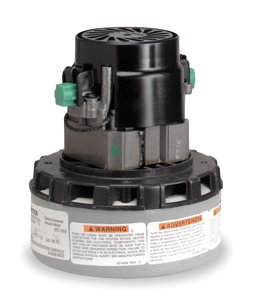 Ametek Lamb 116758-13 Universal AC/DC Vacuum Motor 120V - Replacement for Commercial Vacuums, Floor Cleaners & Industrial Equipment