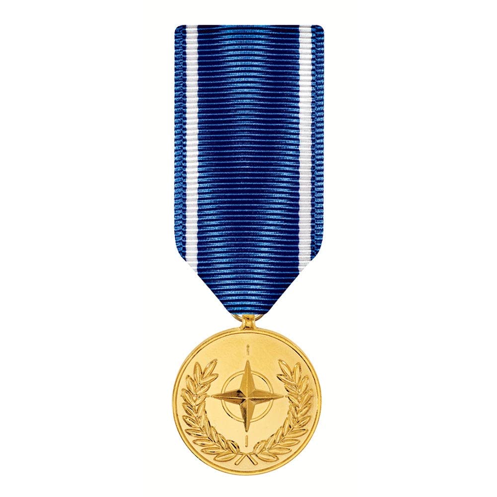 MEDALS OF AMERICA EST. 1976 NATO Bosnia Service Medal - Miniature Anodized Military Award for Collectors & Veterans | Display Case, Shadow Box, Uniform Decoration