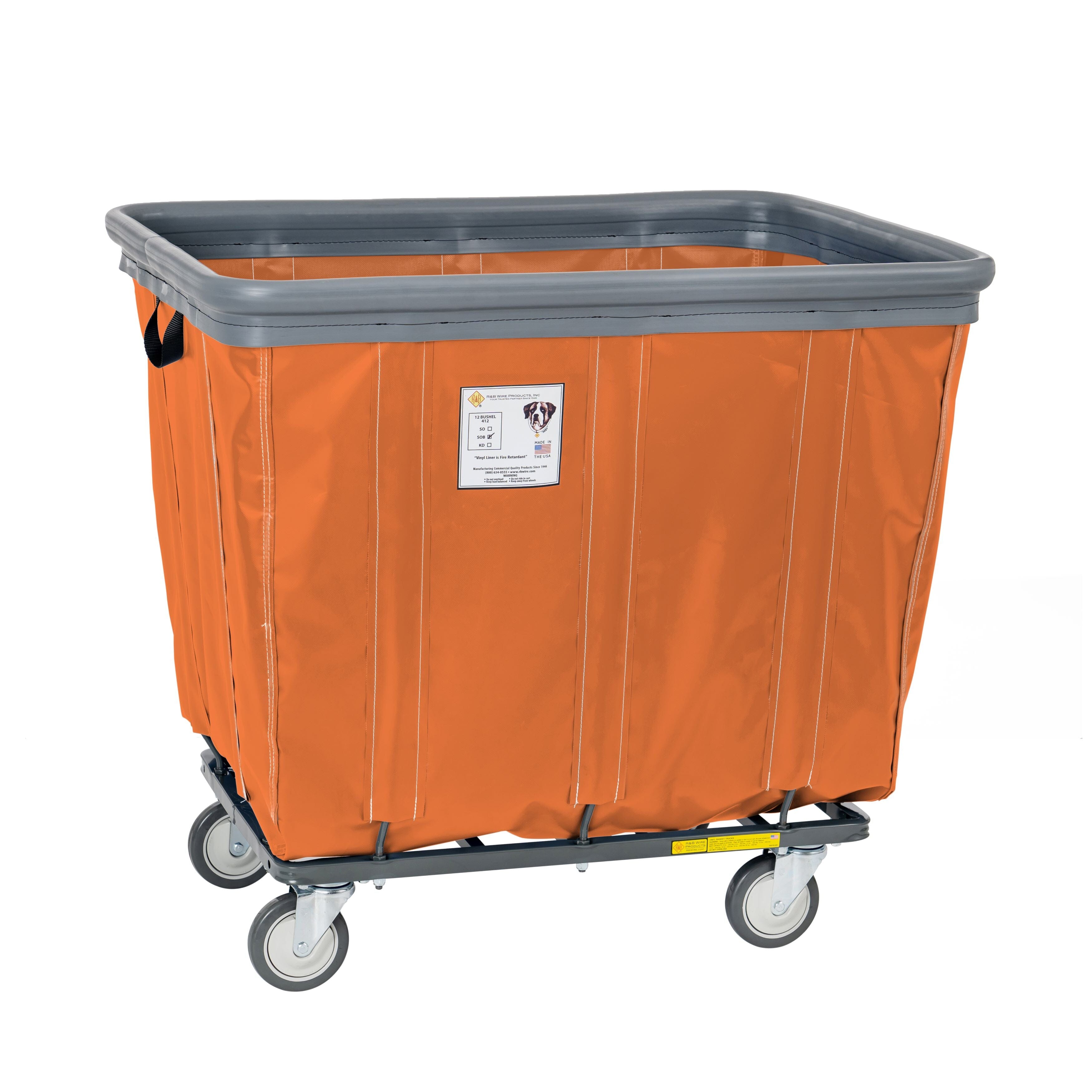 Heavy-Duty Vinyl Bumper Truck 8 Bushel Capacity - Perfect for Farm, Warehouse & Industrial Material Handling