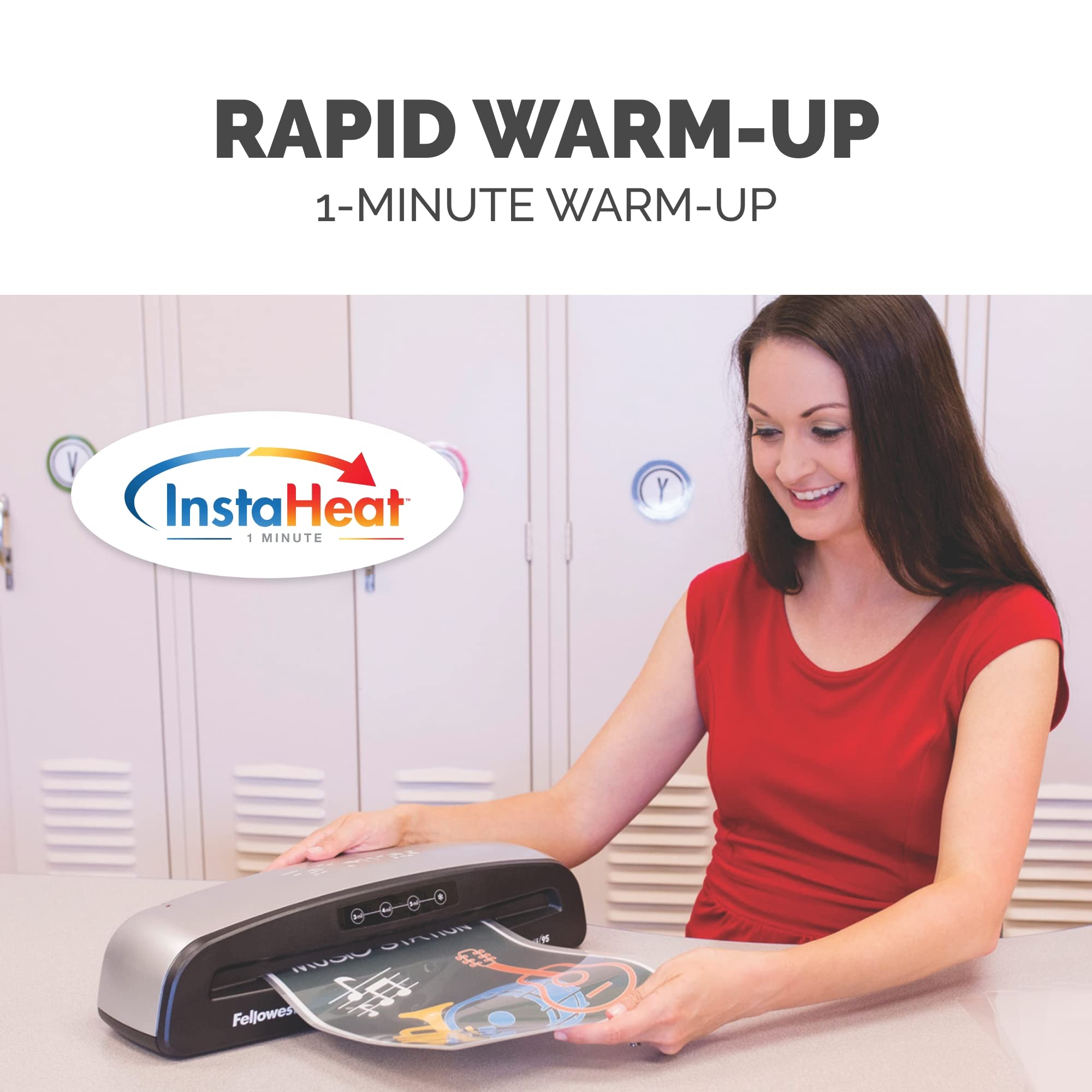 Fellow Saturn 3i 95 Thermal Laminator Machine with 300 Letter Size Laminating Pouches - Perfect for Home, Office & School Documents, Photos & ID Protection