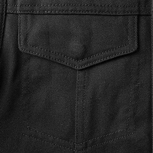 First Mfg Co Lexy/Bonnie Women's Motorcycle Biker Vest - Denim, Twill, Leather & Mesh Riding Jacket with Perforated Armor for Harley Davidson & Cruiser Riders - Perfect for Road Trips & Bike Rallies