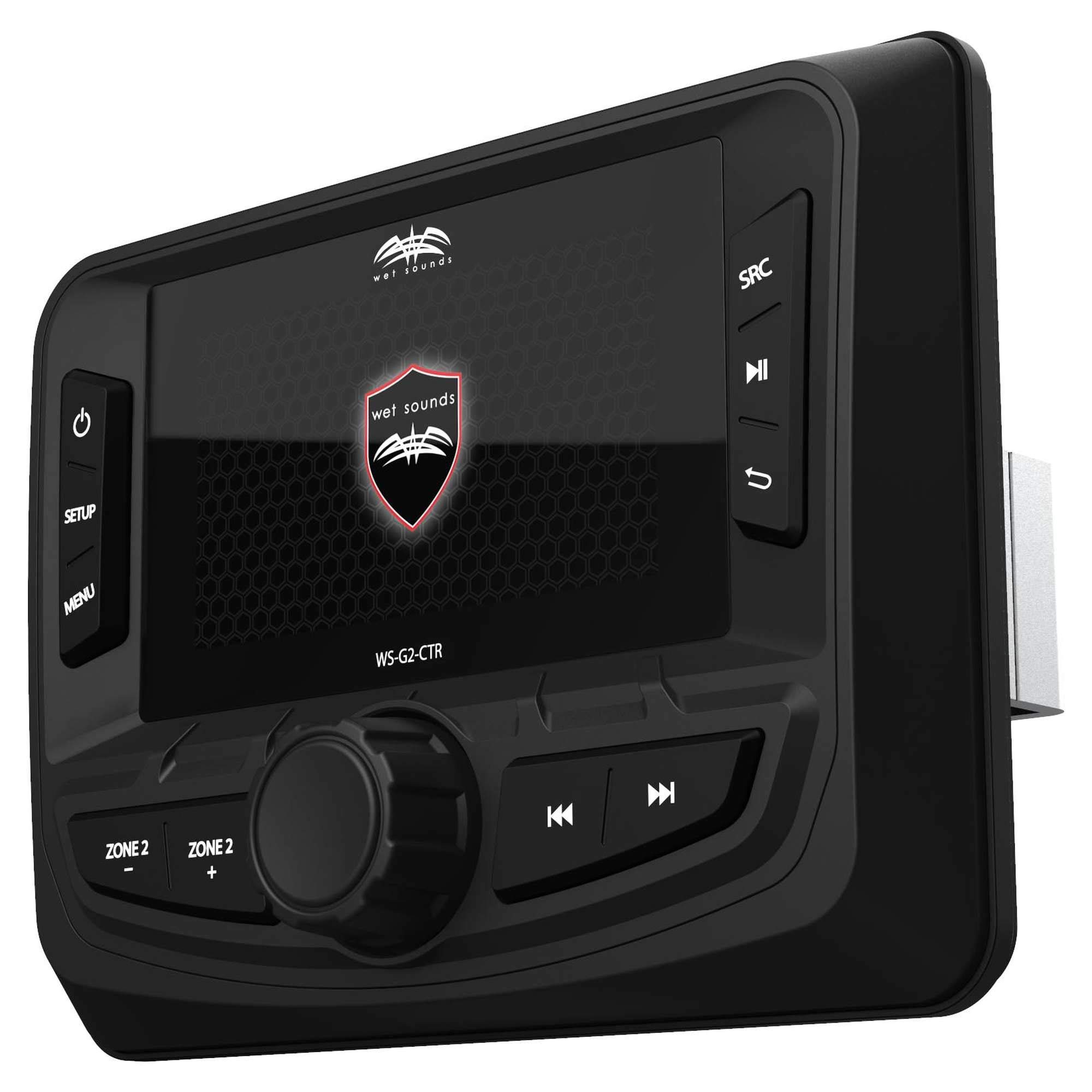 Wet Sounds WS-G2-CTR Marine Stereo Wired Remote Control with Color LCD Display - Perfect for Boats, Yachts & Watercraft Audio Systems