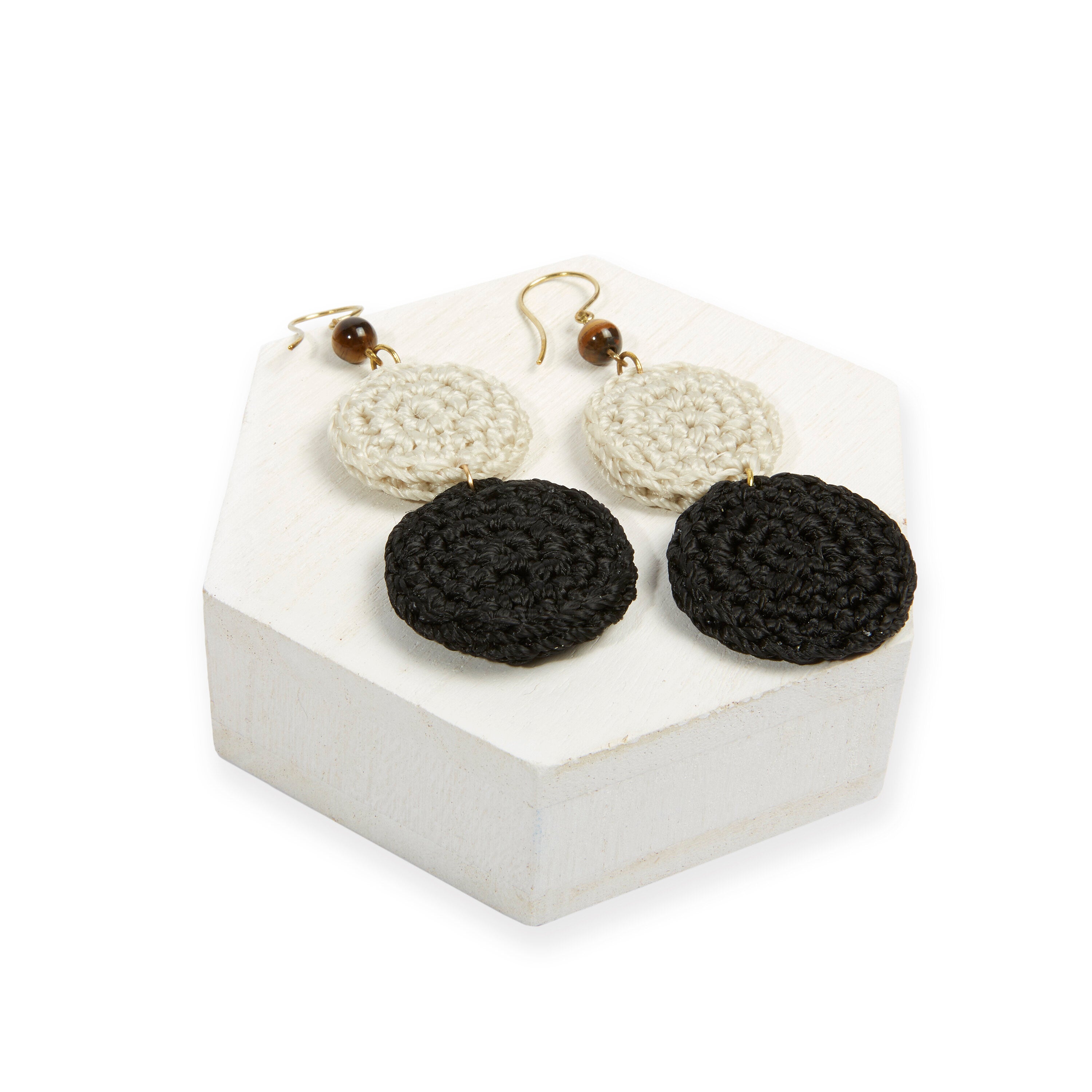 Elegant Jasper Double Disc Earrings for Women - Boho Chic Dangle Jewelry for Casual & Party Wear